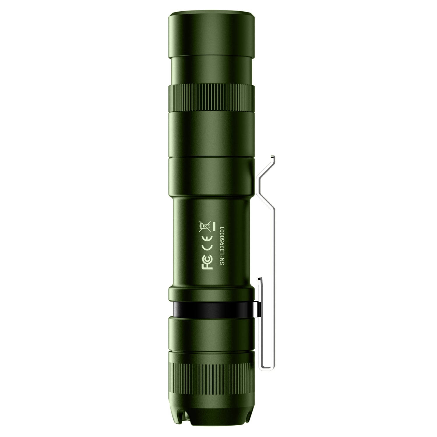 Wuben L3 Black Flashlight with powerbank function Army Green - 3000 lumens