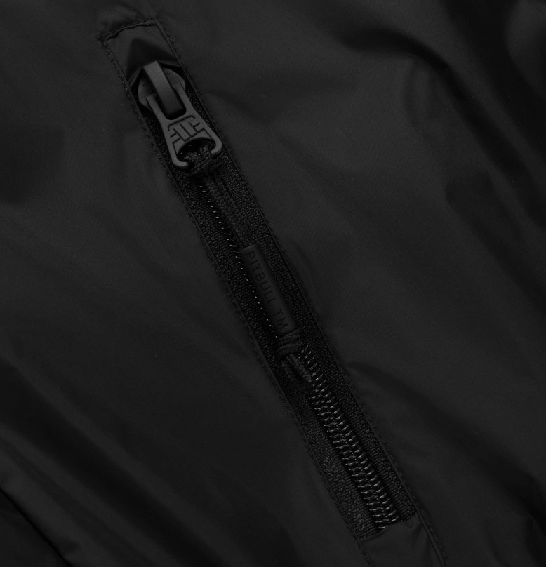 Pitbull Athletic Tape Hooded Jacket - Black
