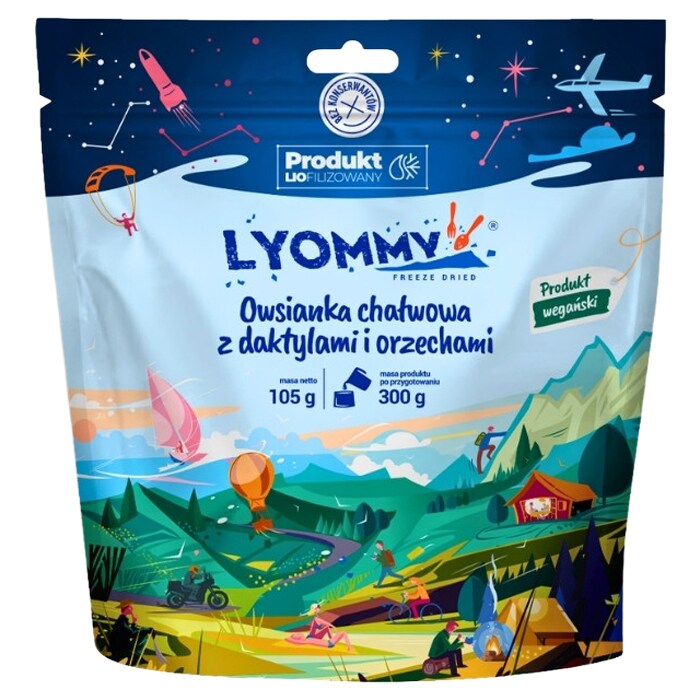 Lyommy Freeze-dried Food Halva oatmeal with dates and nuts 105 g/471 kcal