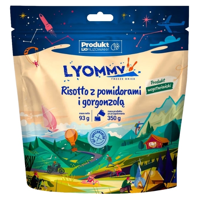 Lyommy Freeze-dried Food Risotto with Tomatoes and gorgonzola 93 g/447 kcal