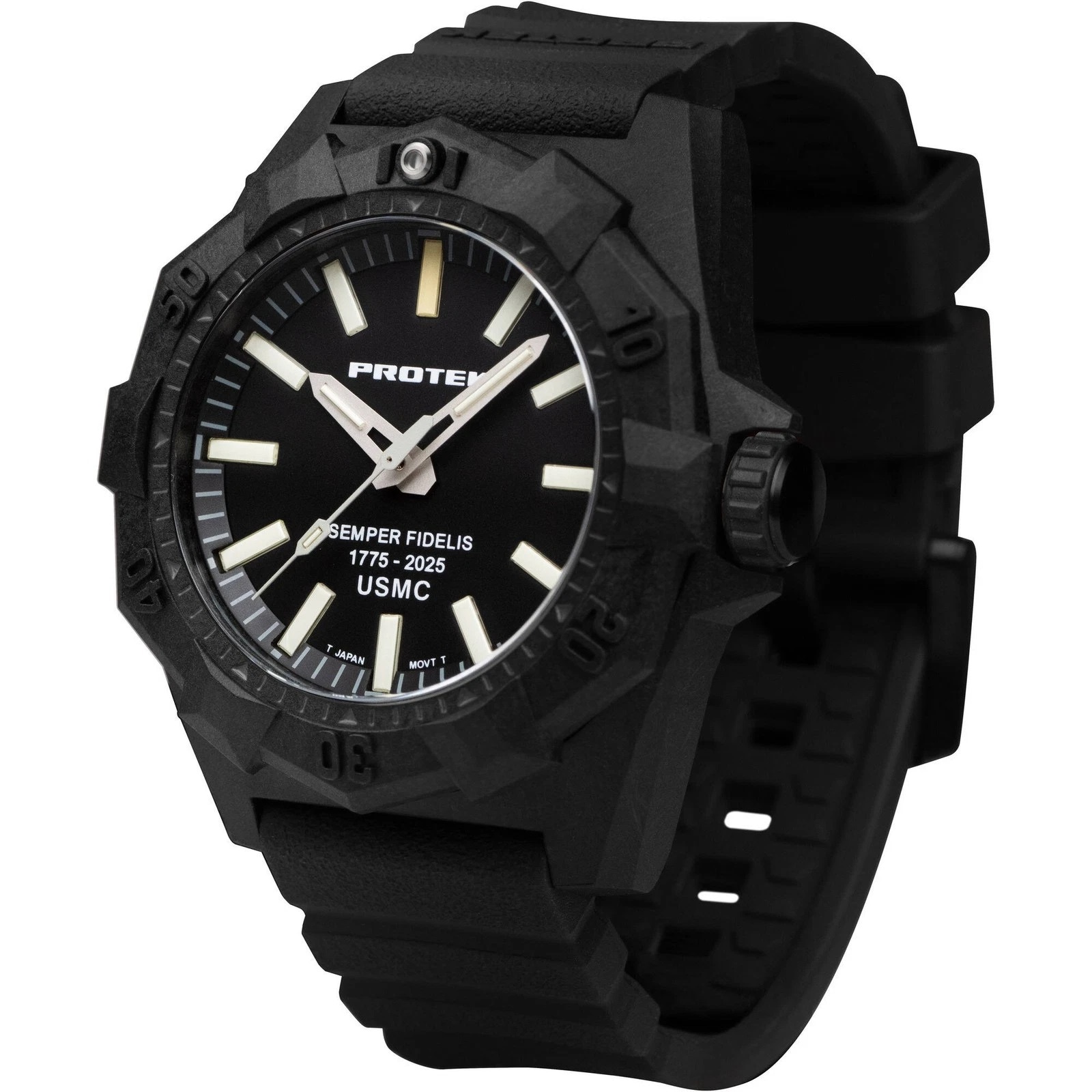 ProTek PT4101SF USMC Carbon Dive Watch