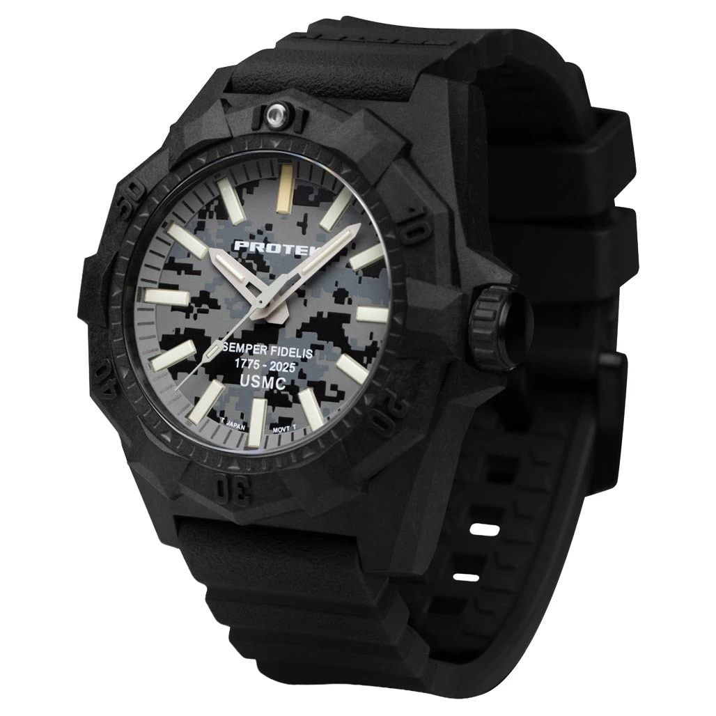 ProTek PT4109SFC USMC Carbon Dive Watch