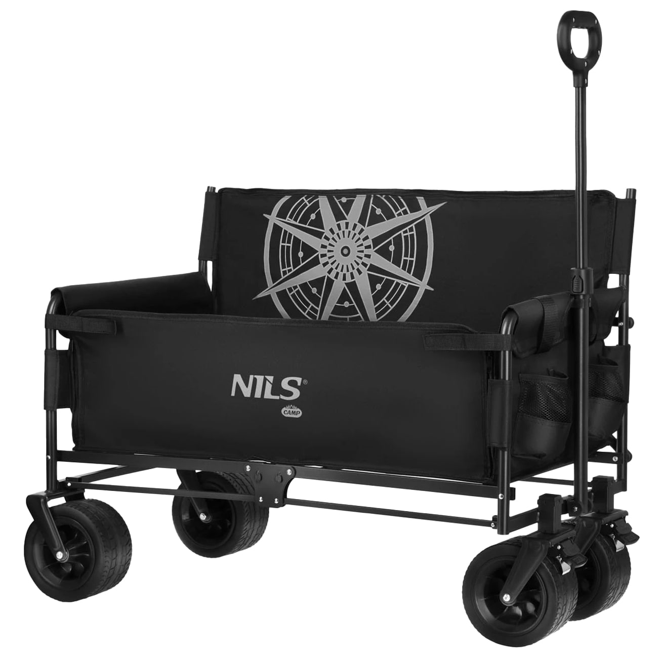 Wózek transportowy Nils Camp NC2606 140 l - Czarny