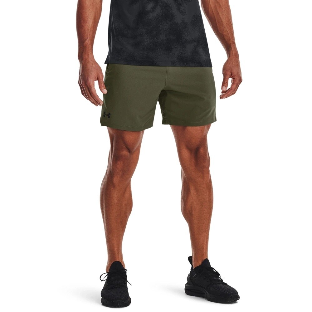 Under Armour Vanish Woven 6” Shorts - Marine OD Green/Black