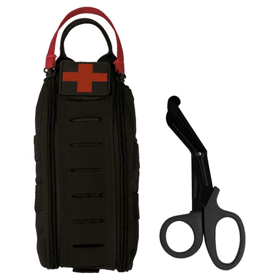 Mil-Tec IFAK Rapid Pack First Aid Kit + scissors - Black