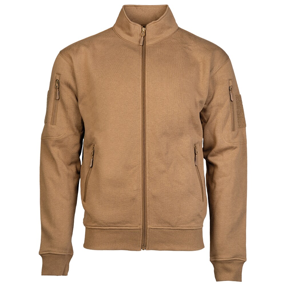 Mil-Tec Tactical Sweatjacket Sweatshirt - Dark Coyote