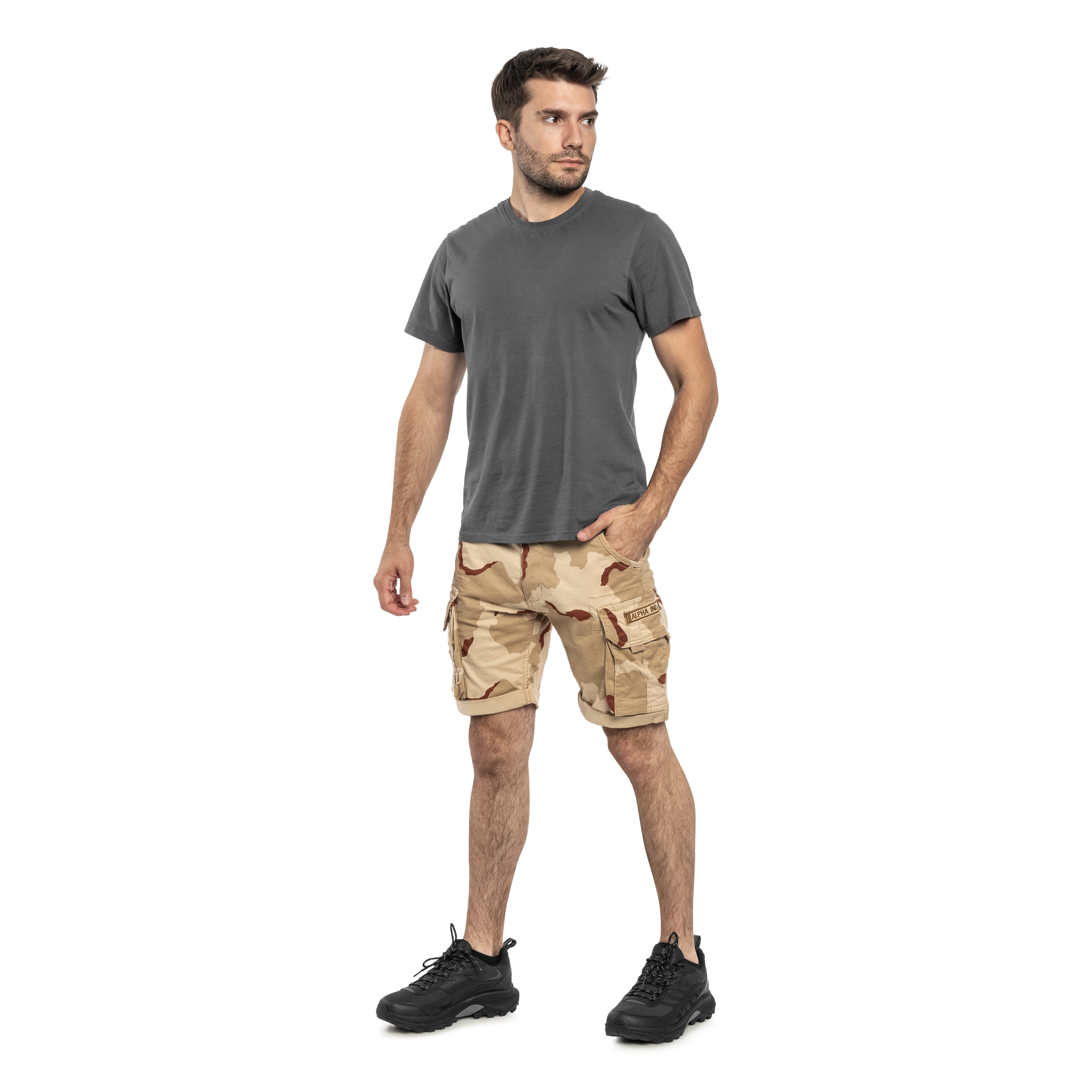Alpha Industries Crew Short - Desert Camo 91