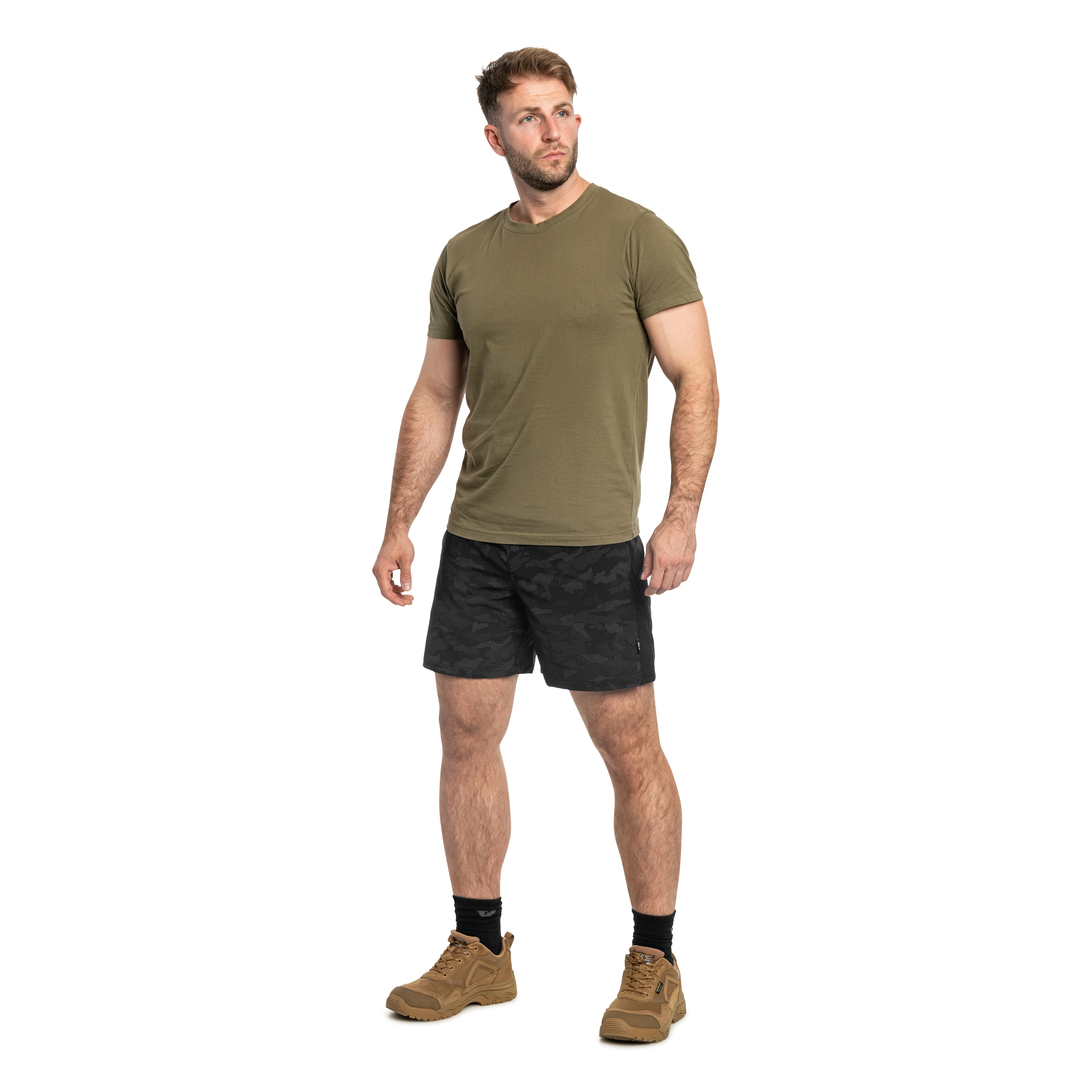 M-Tac Training Shorts - Black Reflective Camo