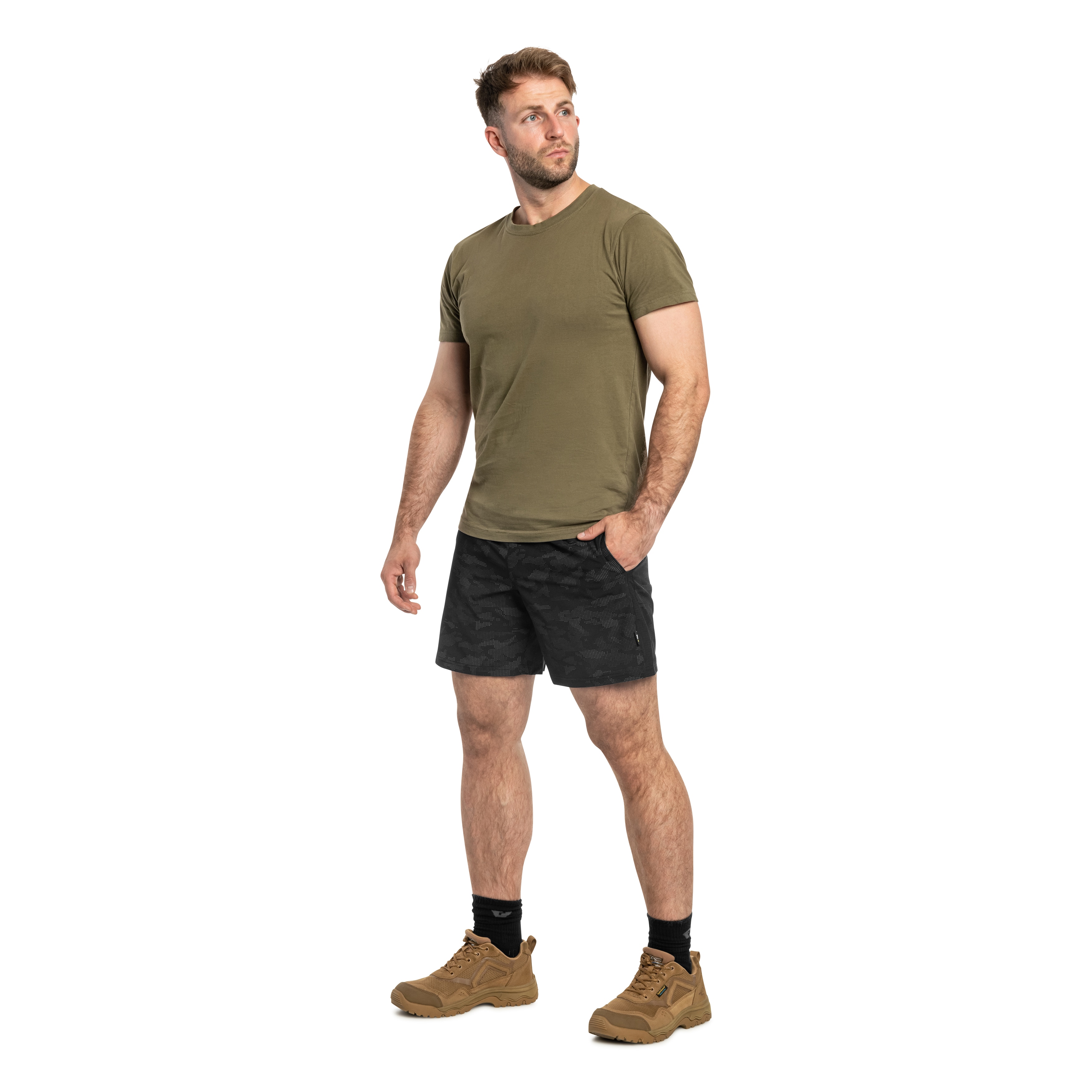 M-Tac Training Shorts - Black Reflective Camo
