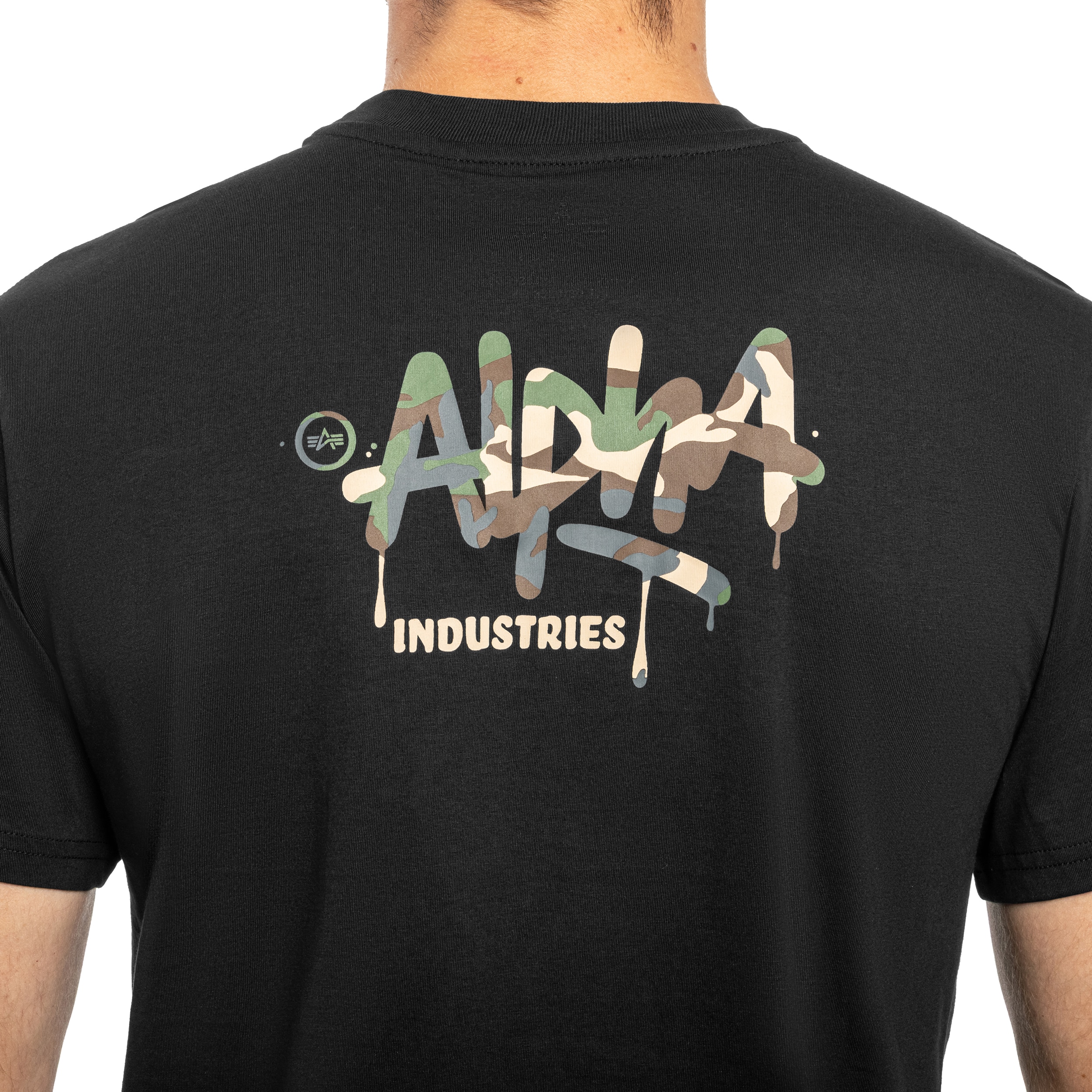 Alpha Industries Signature Camo T-shirt - Black