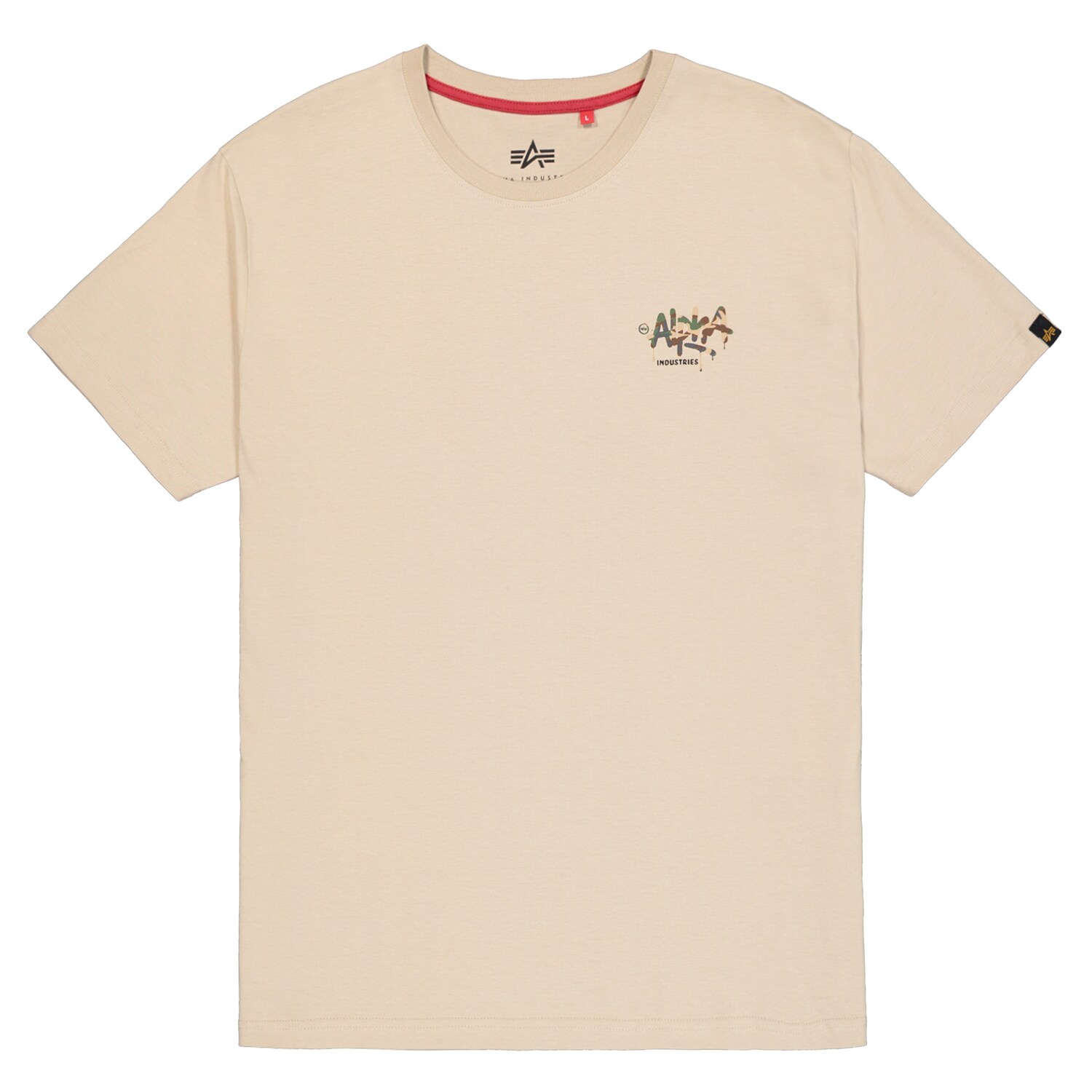 Alpha Industries Signature Camo T-shirt - Organic Beige