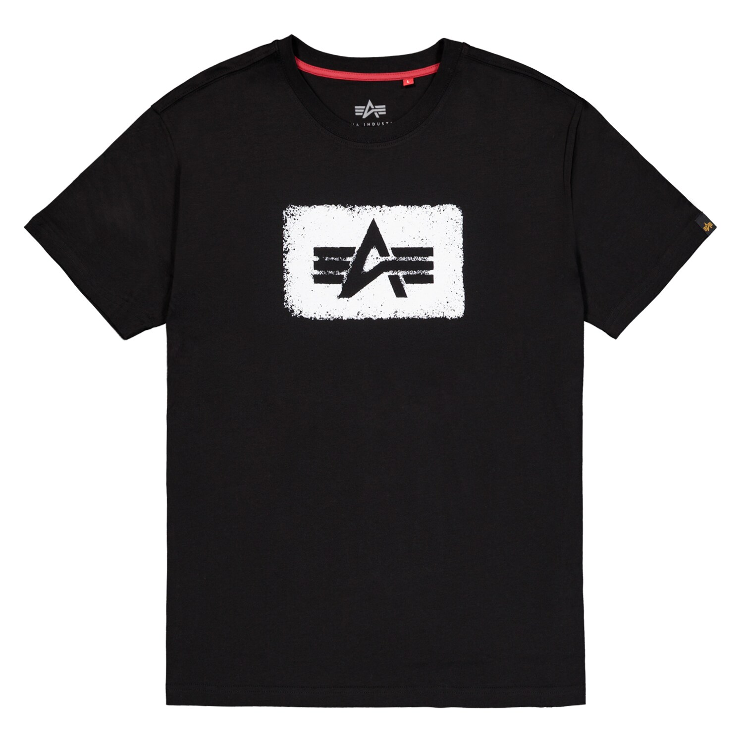 Alpha Industries Washed Out Logo T-shirt - Black