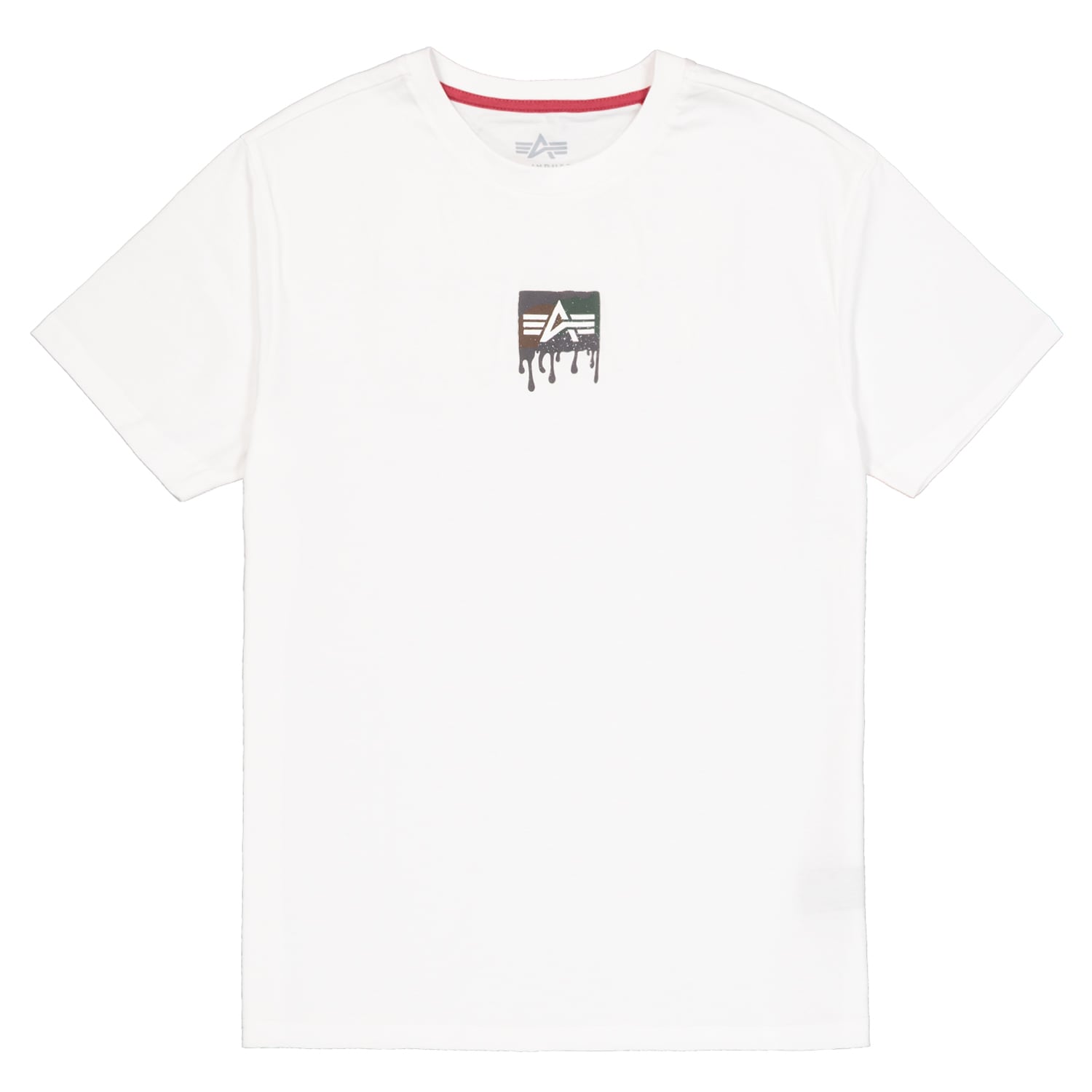 Alpha Dripping Camo Backprint T-shirt - White