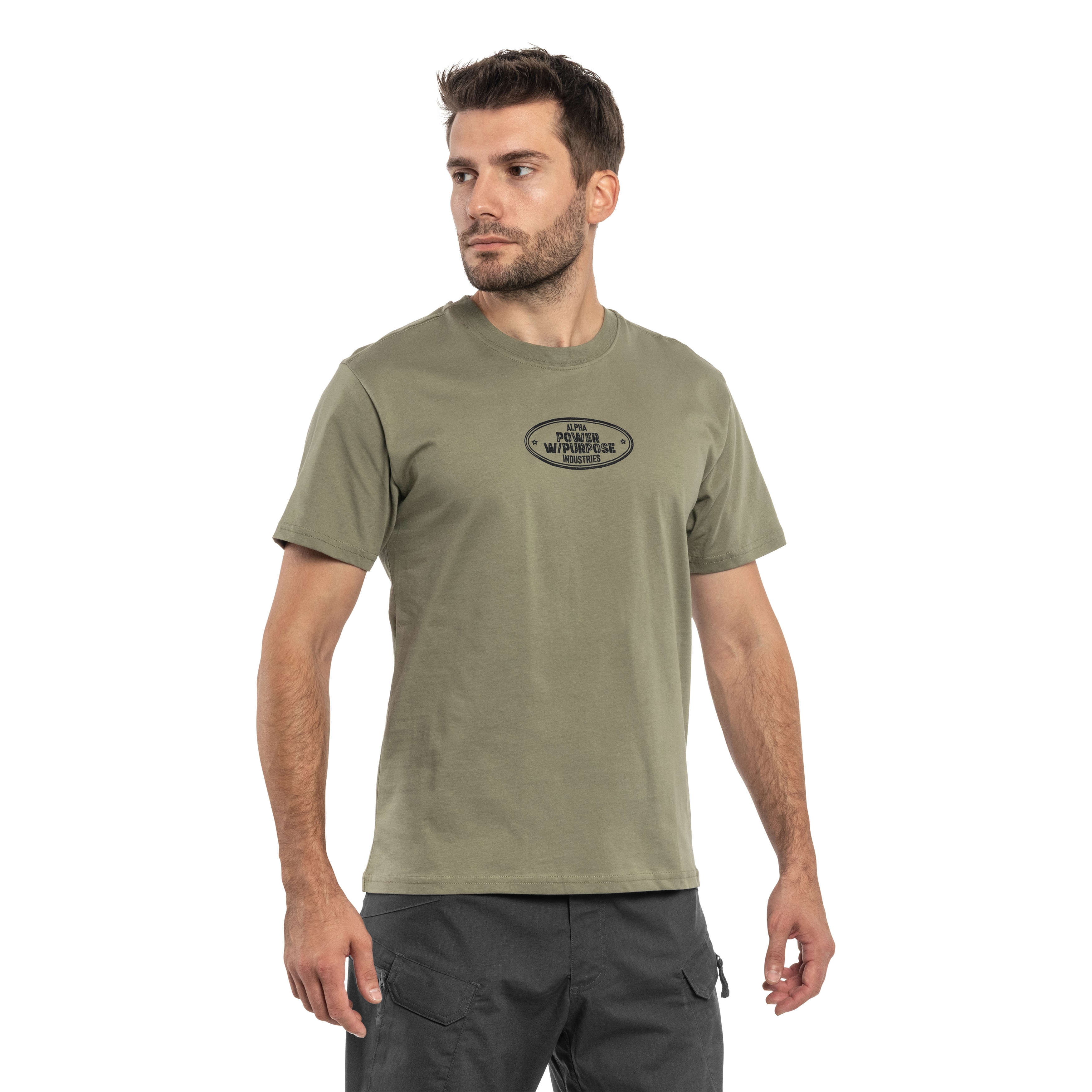 Alpha Industries Noseart Backprint T-shirt - Olive