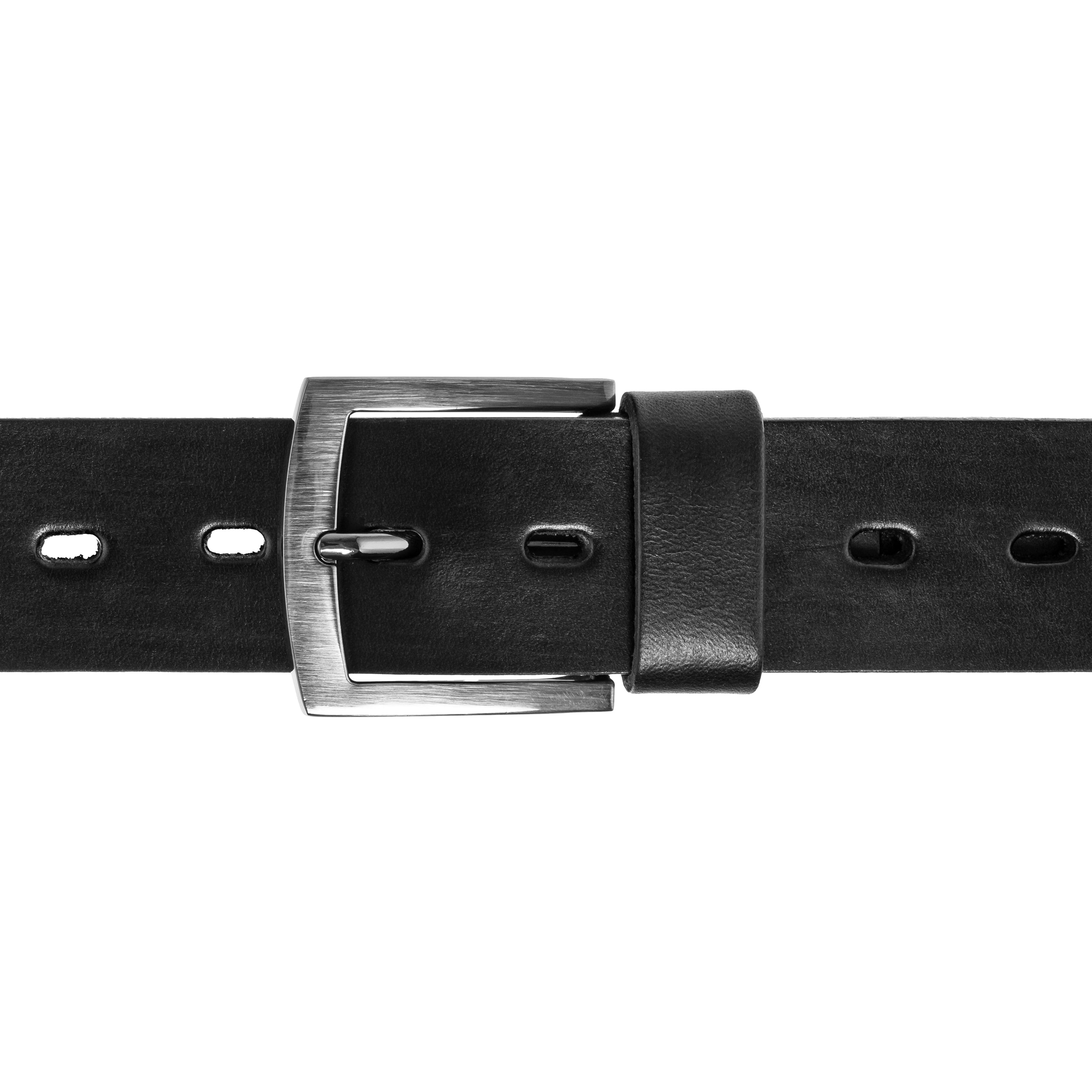 M&M Leder Jeans Leather Belt - Black