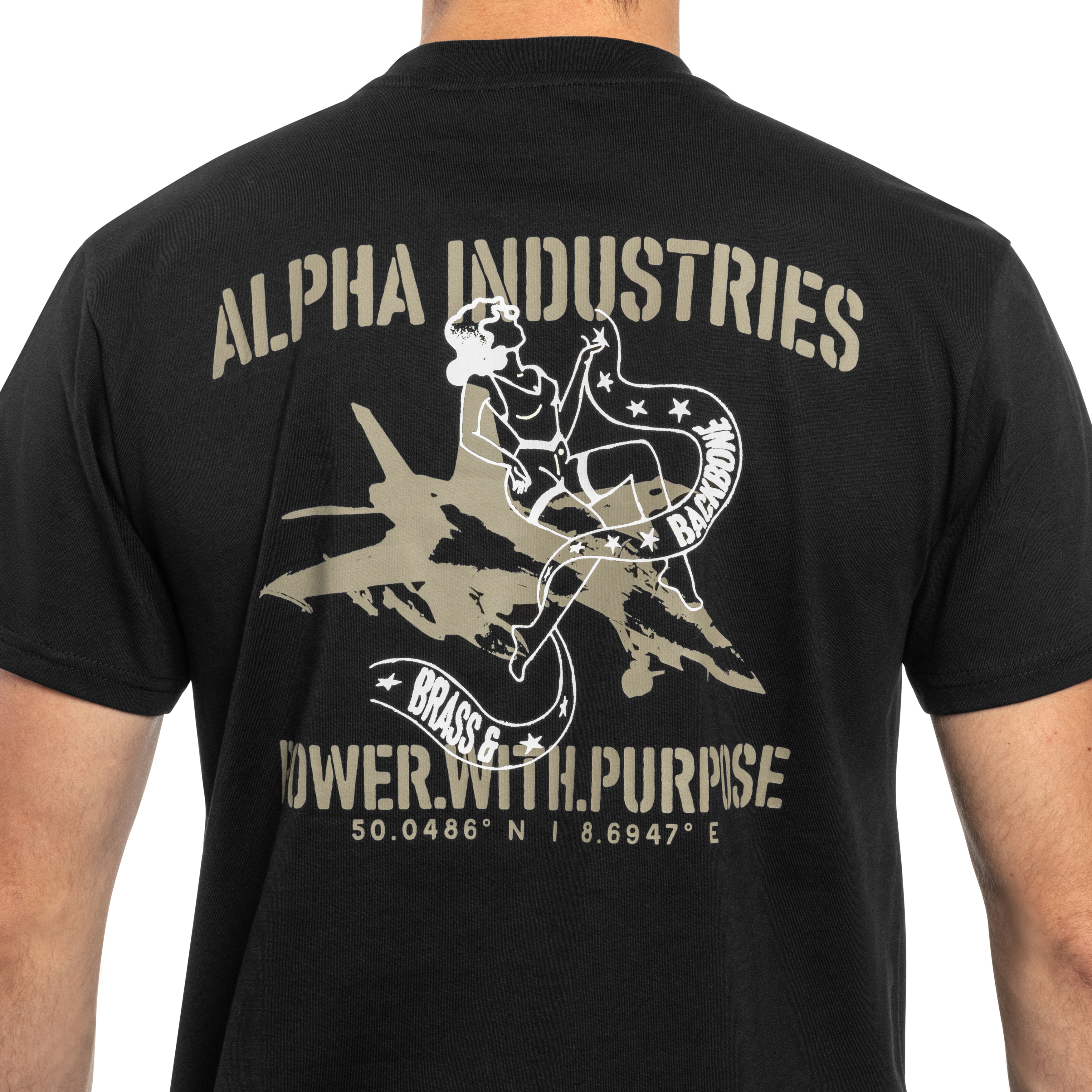 Alpha Industries Noseart Backprint T-shirt - Black