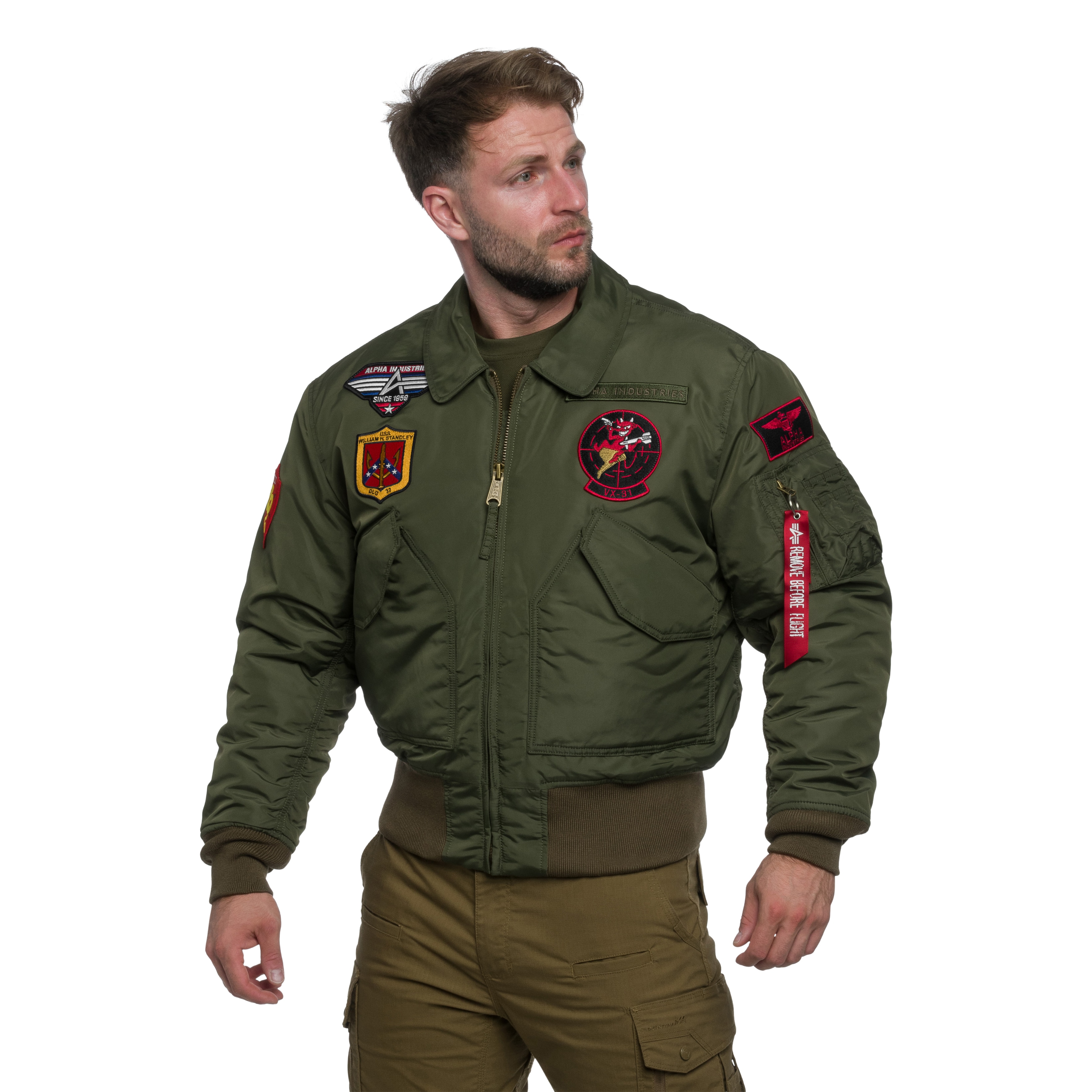 Alpha Industries CWU 45P Devils Brigade Jacket - Dark Olive
