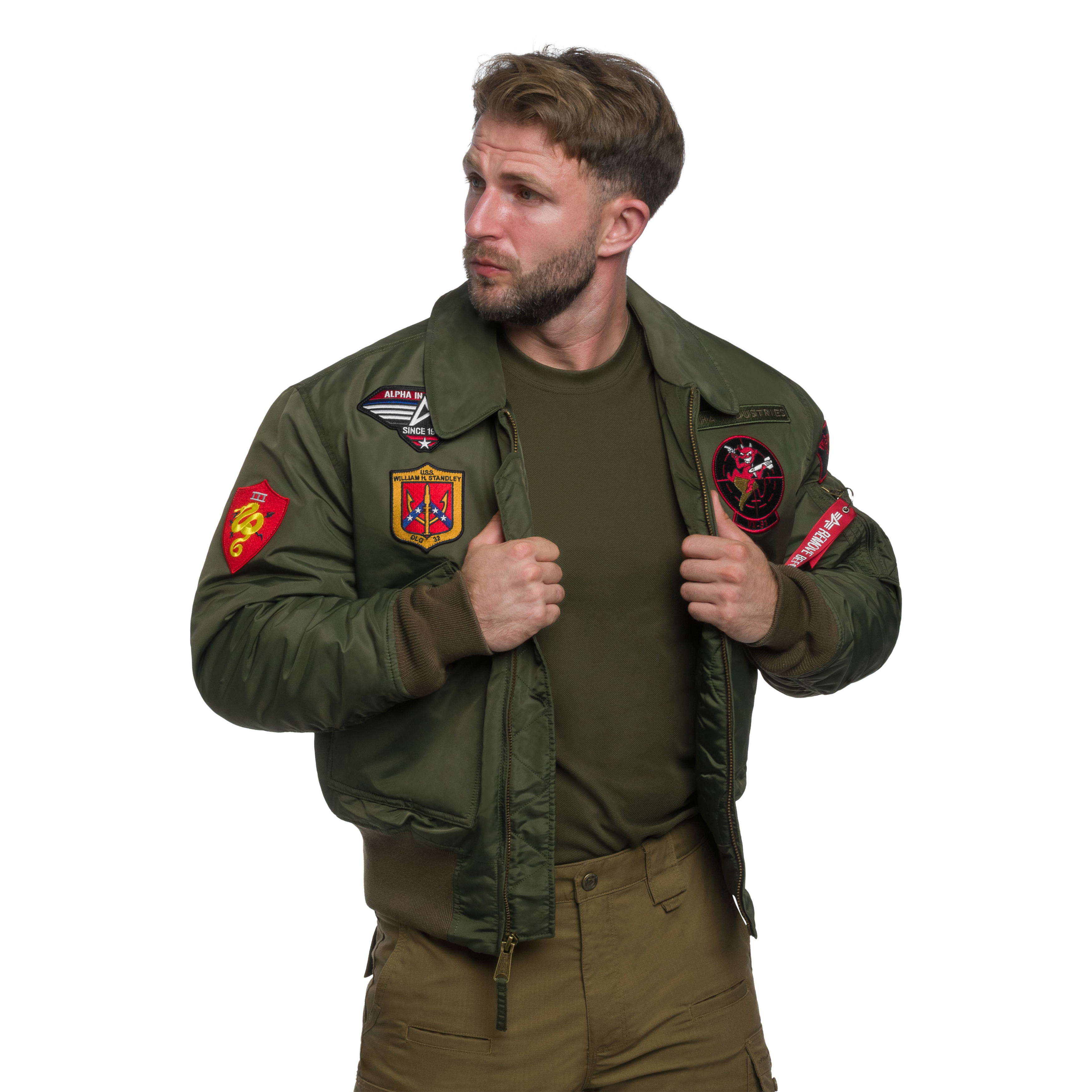 Alpha Industries CWU 45P Devils Brigade Jacket - Dark Olive