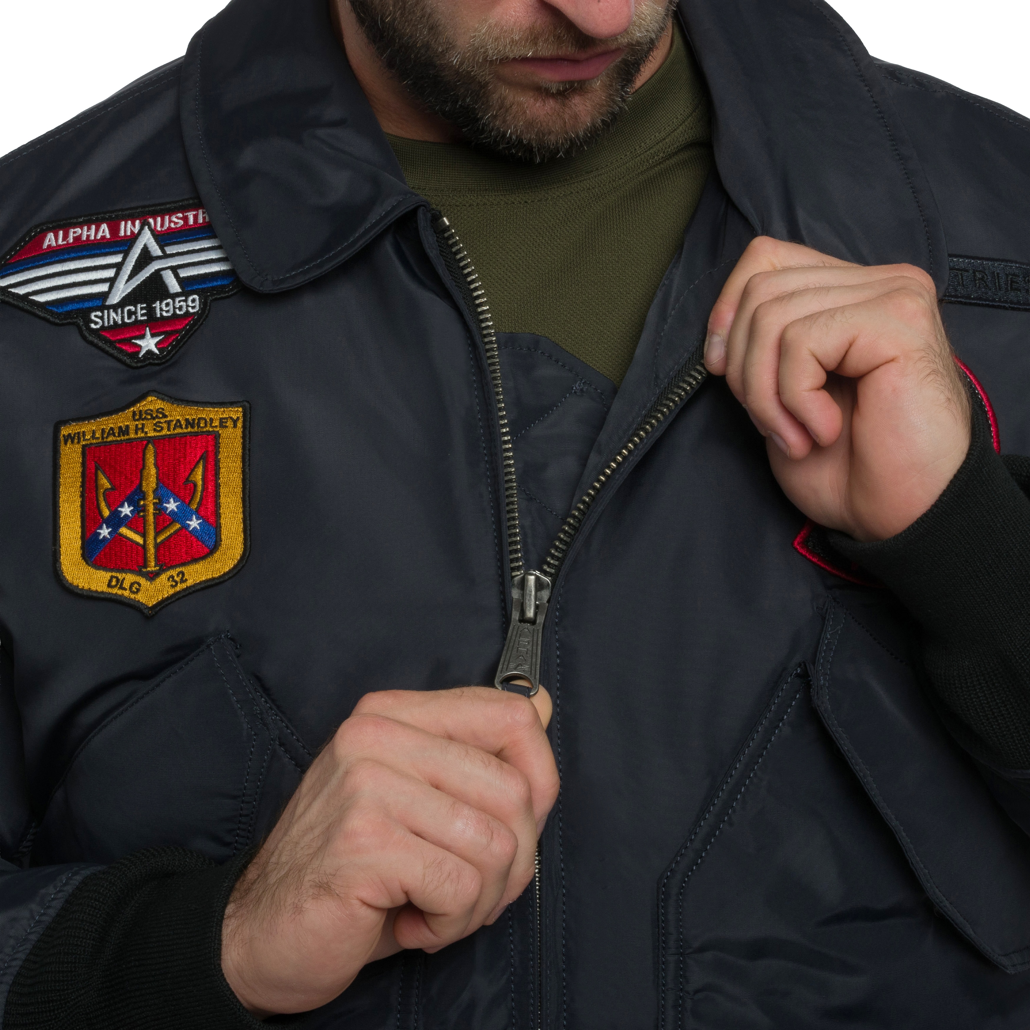 Alpha Industries CWU 45P Devils Brigade Jacket - Iron Grey