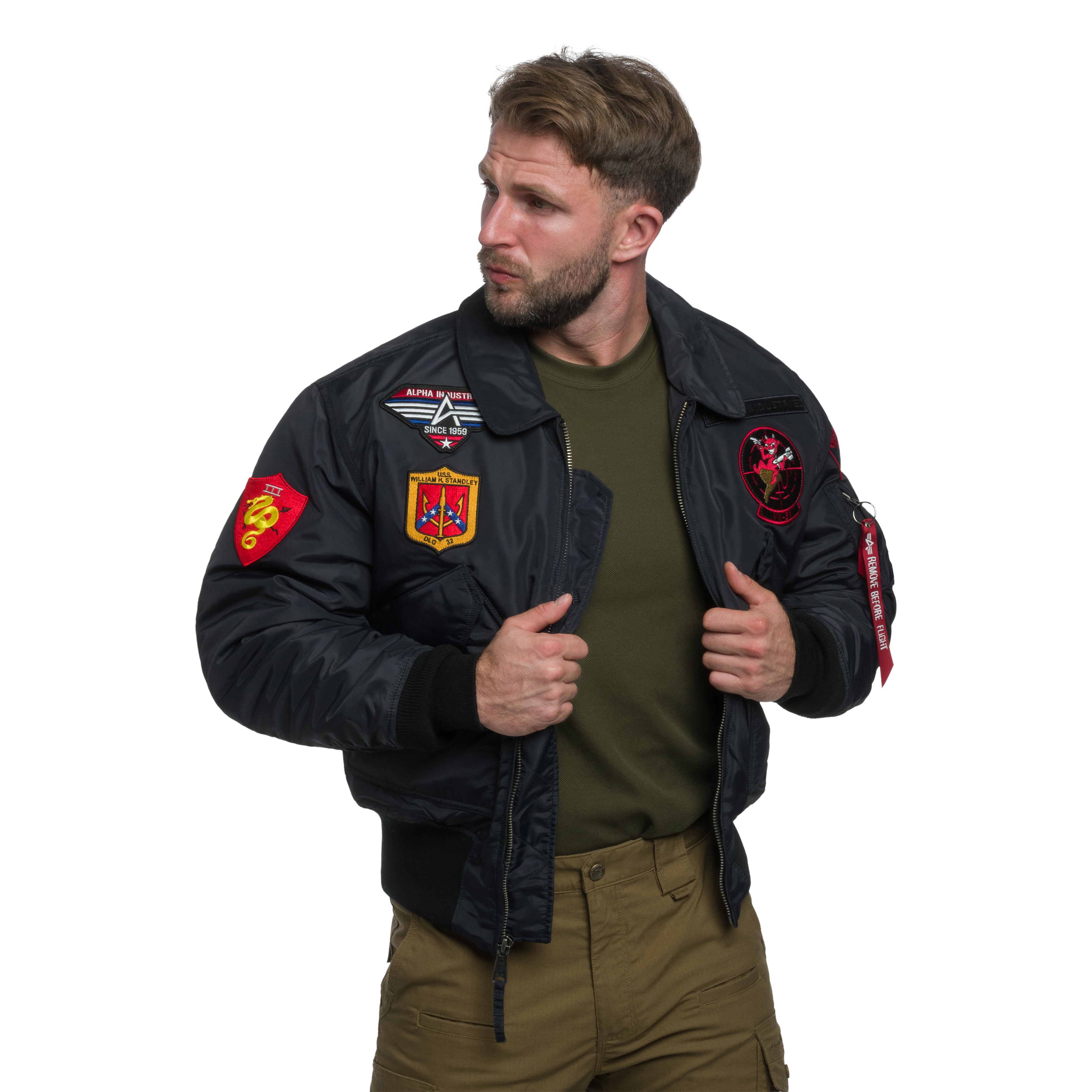 Alpha Industries CWU 45P Devils Brigade Jacket - Iron Grey