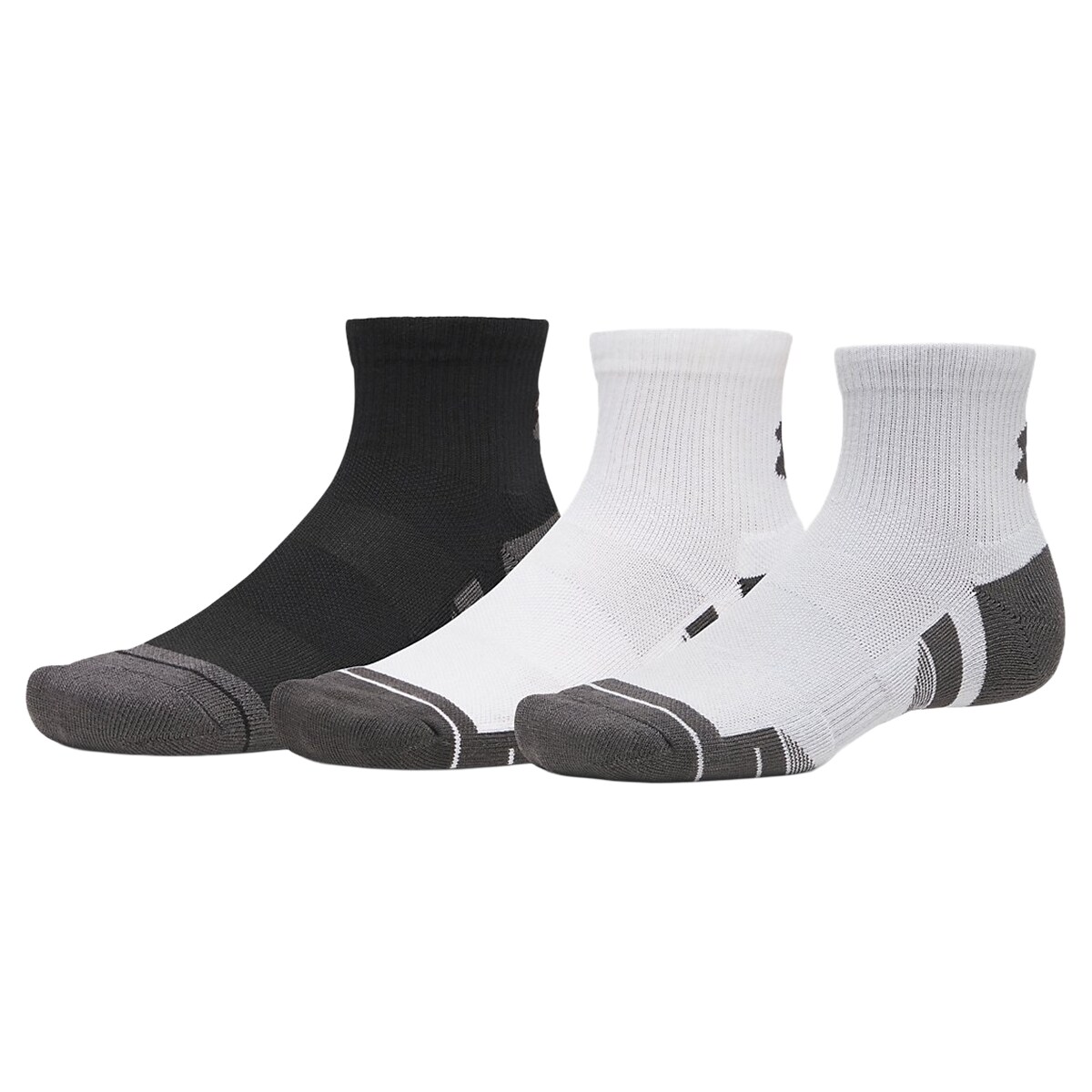 Under Armour UA Performance Tech Socks Mod Gray/White/Jet Gray - 3 pairs