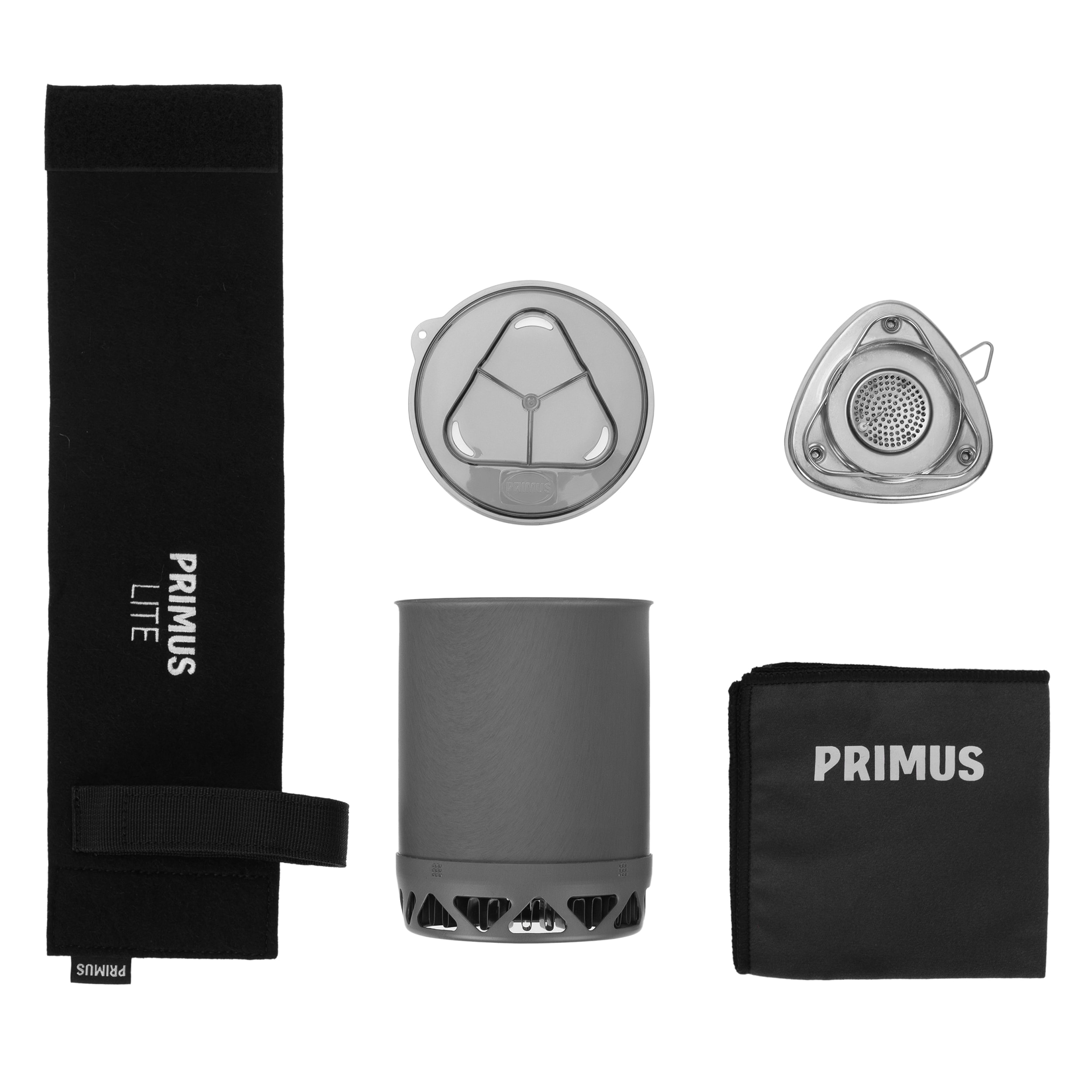 Primus Lite Stove System Camping Stove with Pot 0.5 l - Black