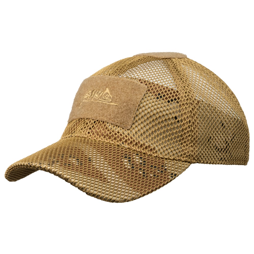 Helikon-Tex Mesh Cap with Peak plus Velcro - 6 Color Desert