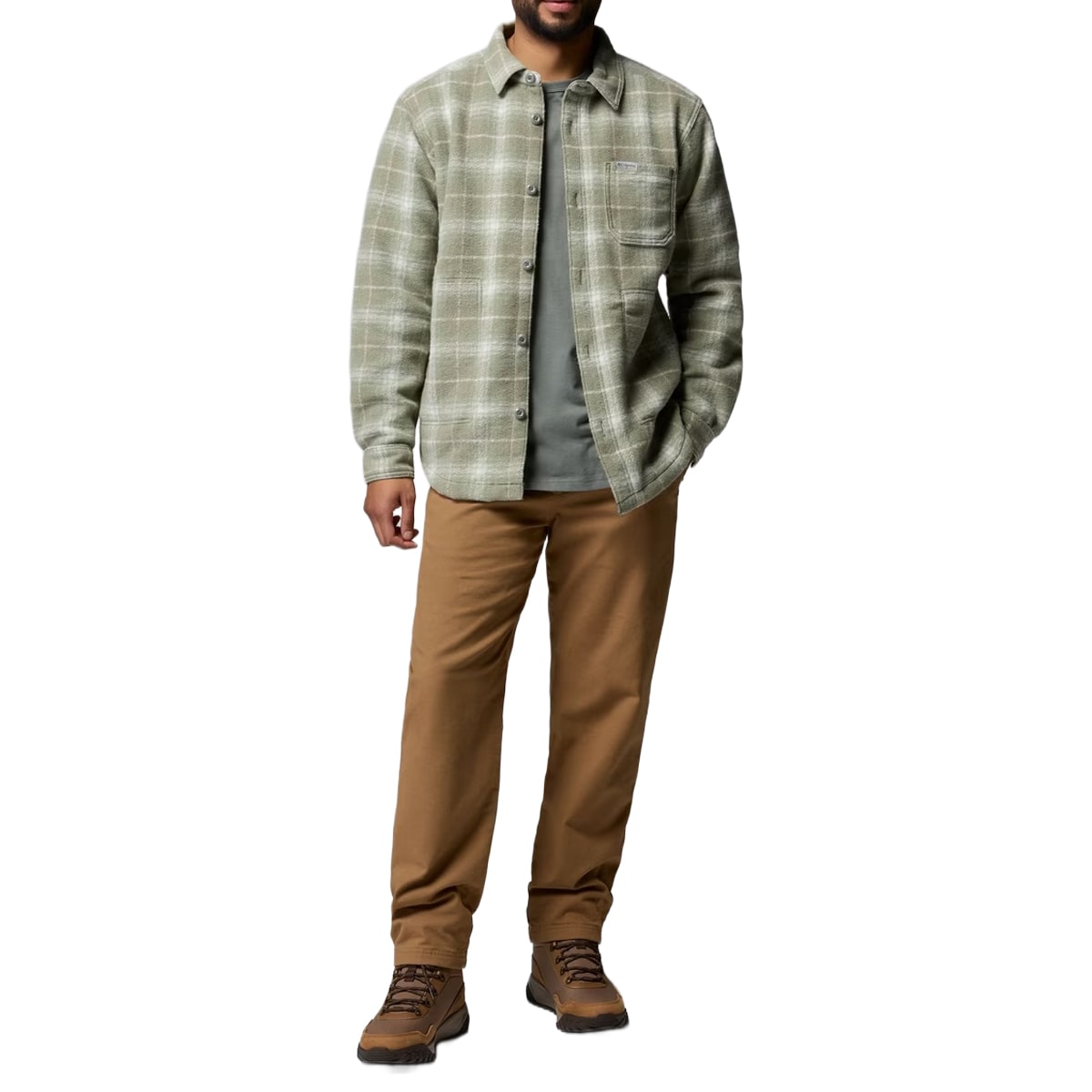 Columbia Hunter Arch Shirt Jacket Shirt - Sedona Sage/Bivy Plaid