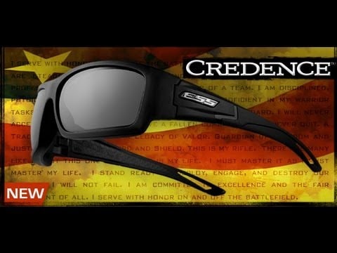 ESS Credence Tactical Glasses - Dark Gray/Mirrored Blue