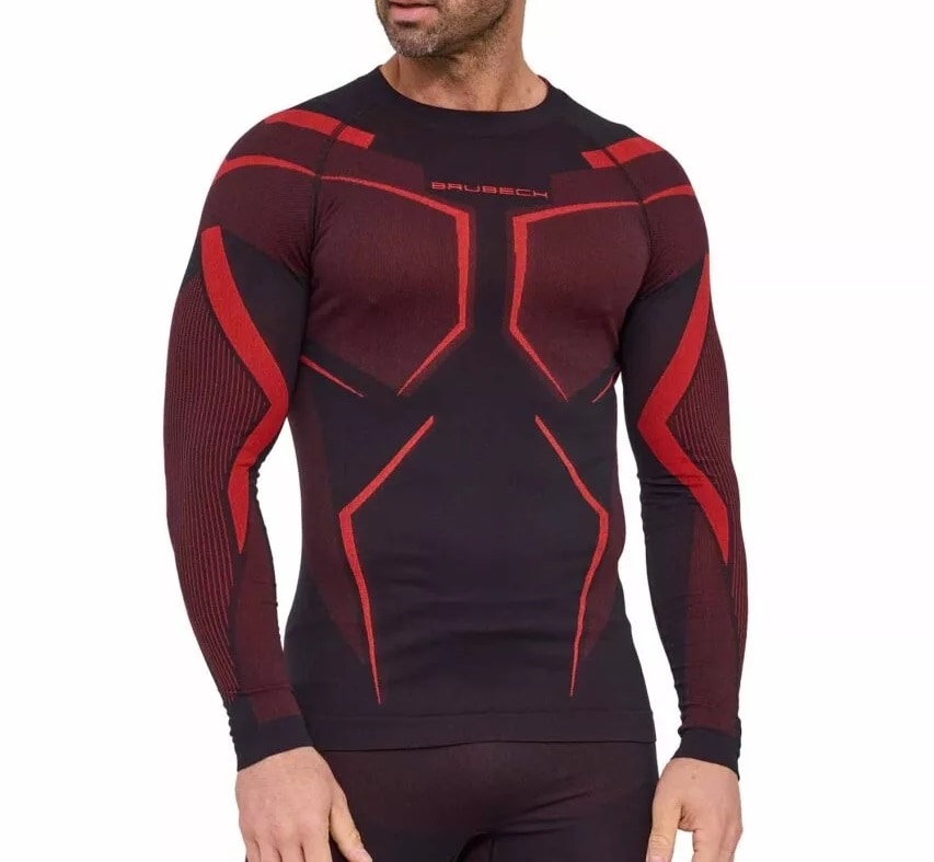 Brubeck Dry Thermal Shirt - Black/Red