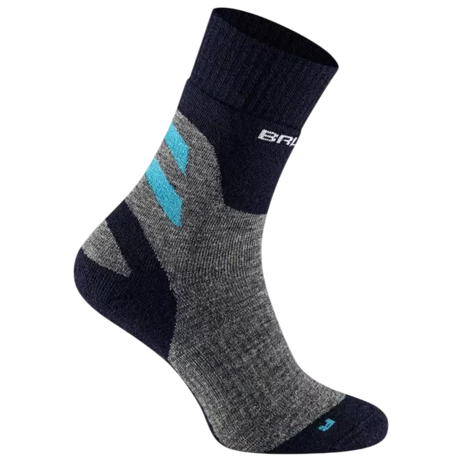 Brubeck Trekking Merino Women's Socks - Grey/Turquoise