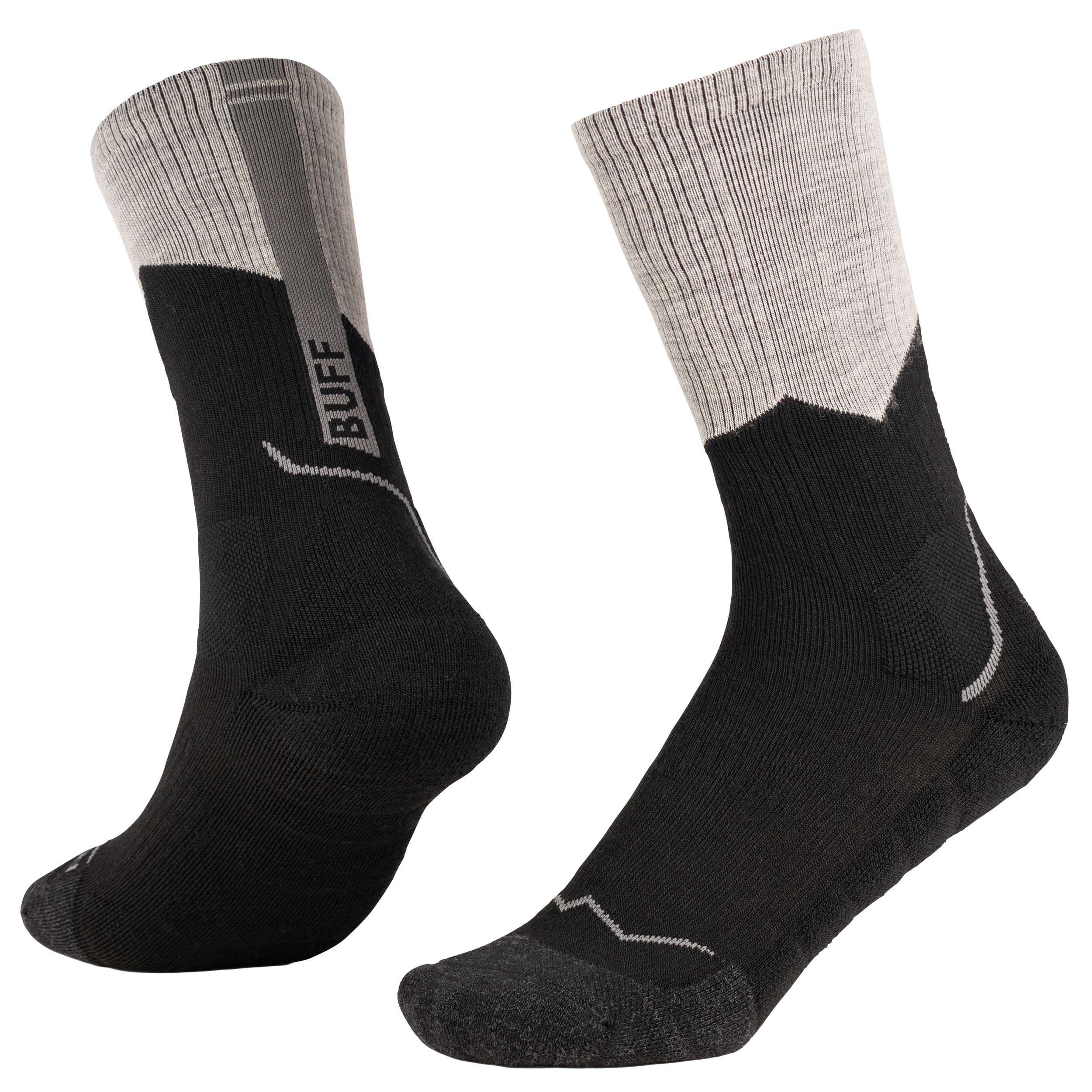Buff MW Merino Wool Crew Socks - Black