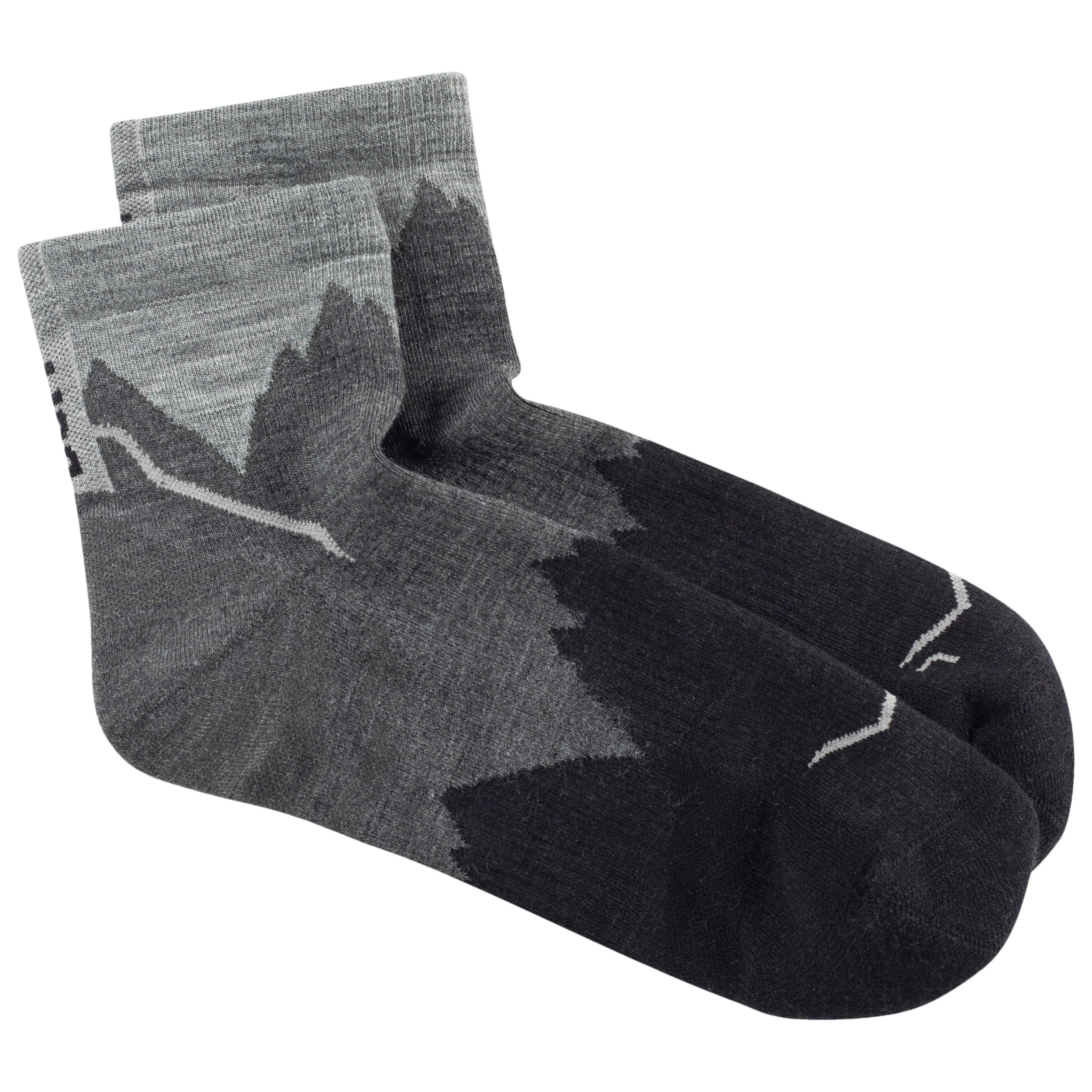 Buff LW Merino Wool Quarter Socks - Black
