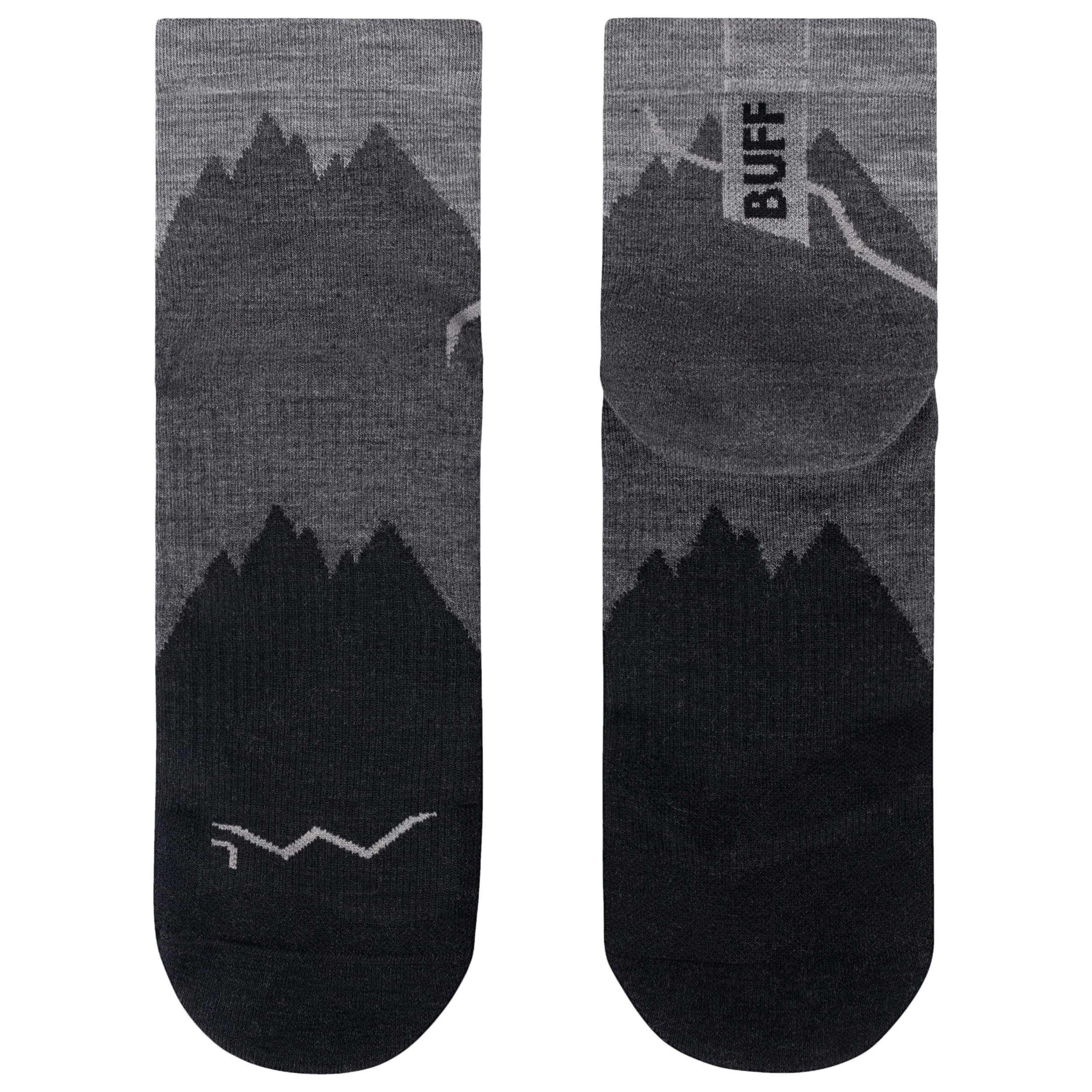 Buff LW Merino Wool Quarter Socks - Black