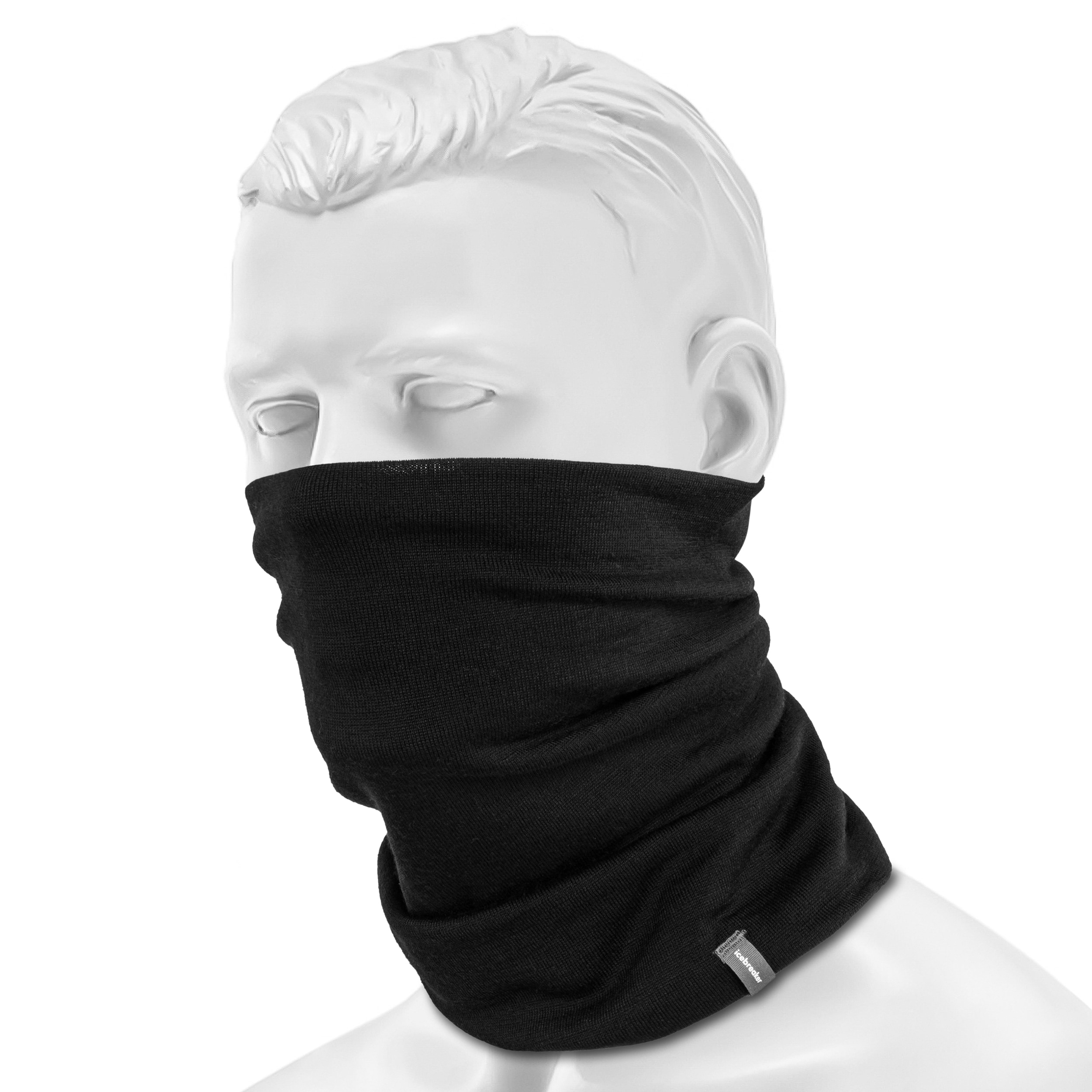 Icebreaker Merino 260 Tech Chute Protective Neck Gaiter - Black