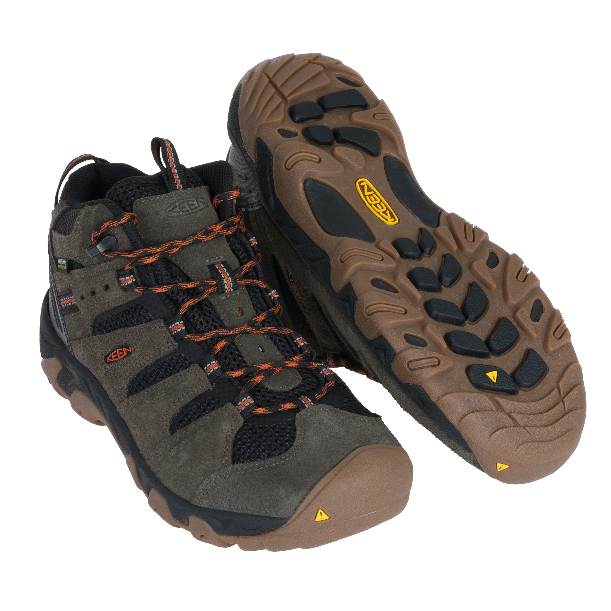 Keen Headout MID WP Boots - Olive/Fossil Orange