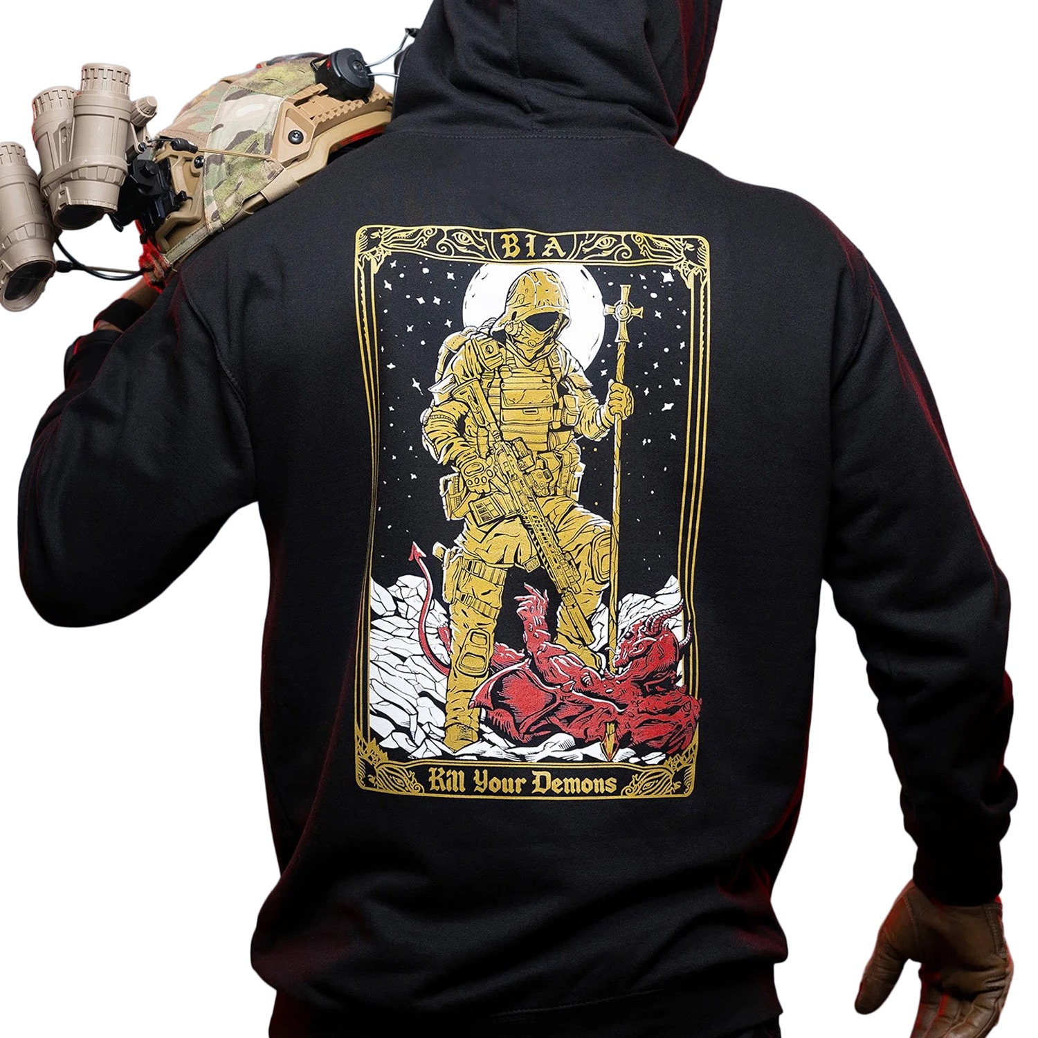 Brothers in Arms Demons Hoodie Sweatshirt - Black