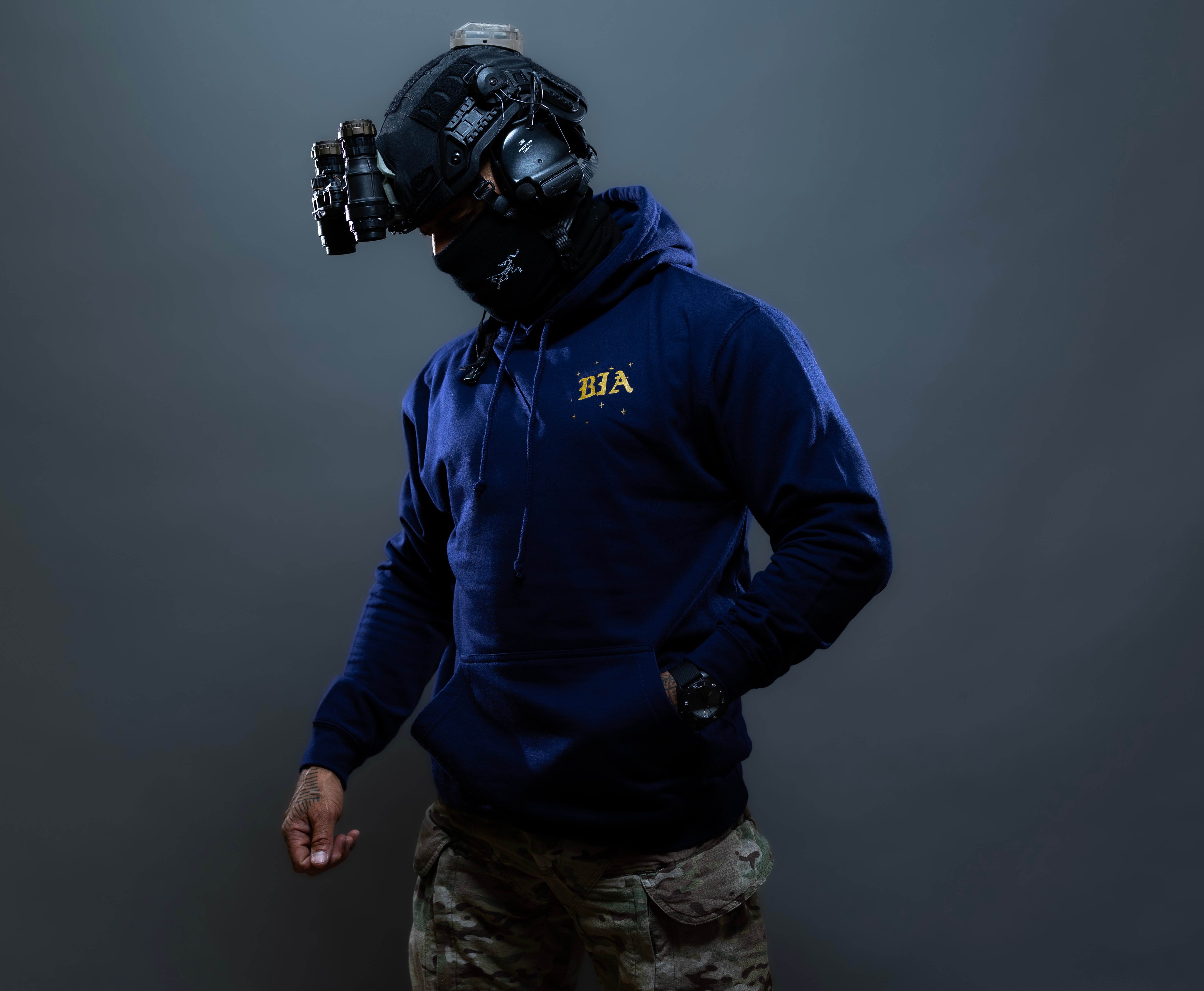 Brothers in Arms Stars Hoodie - Navy