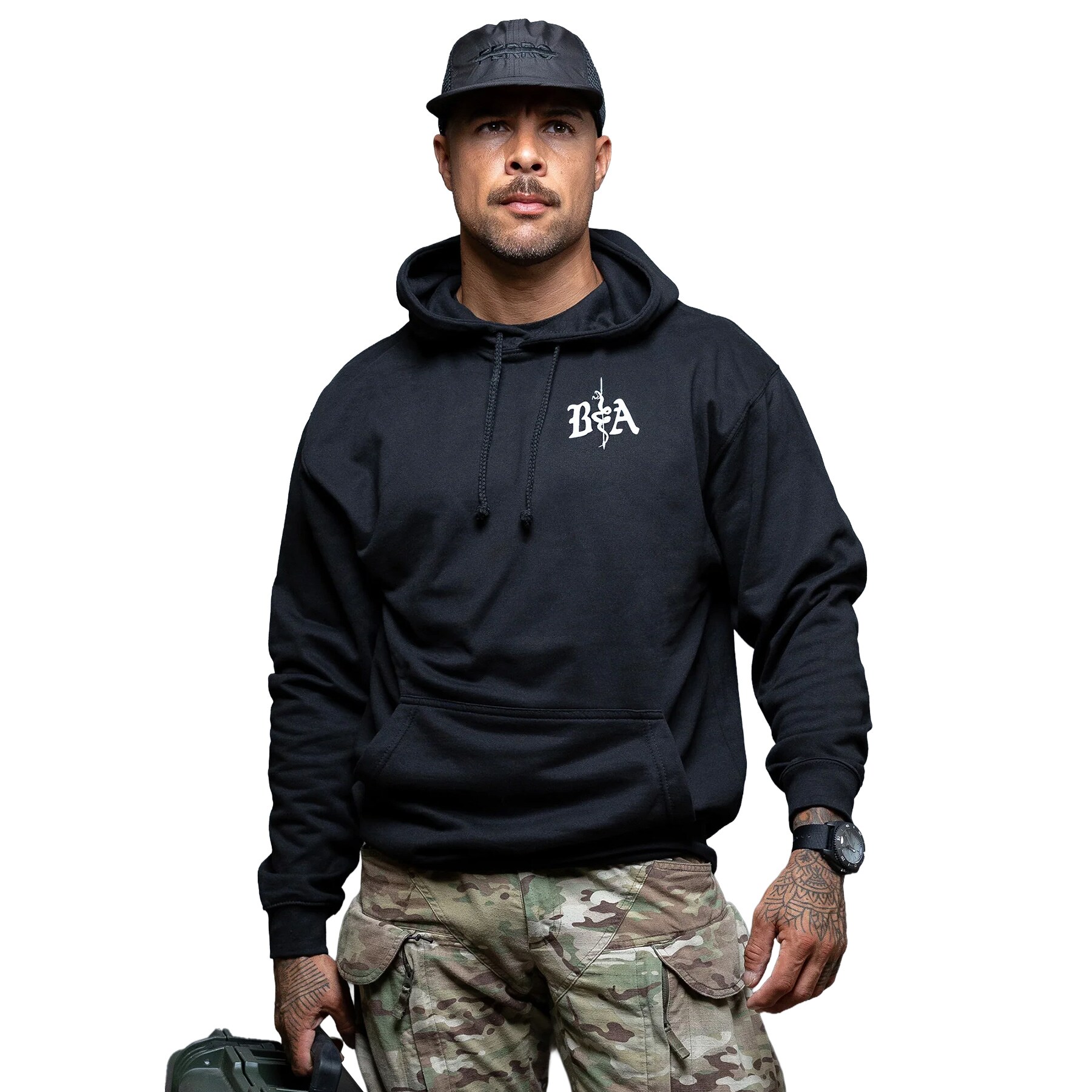 Brothers in Arms St. Michael Hoodie Hoodie - Black