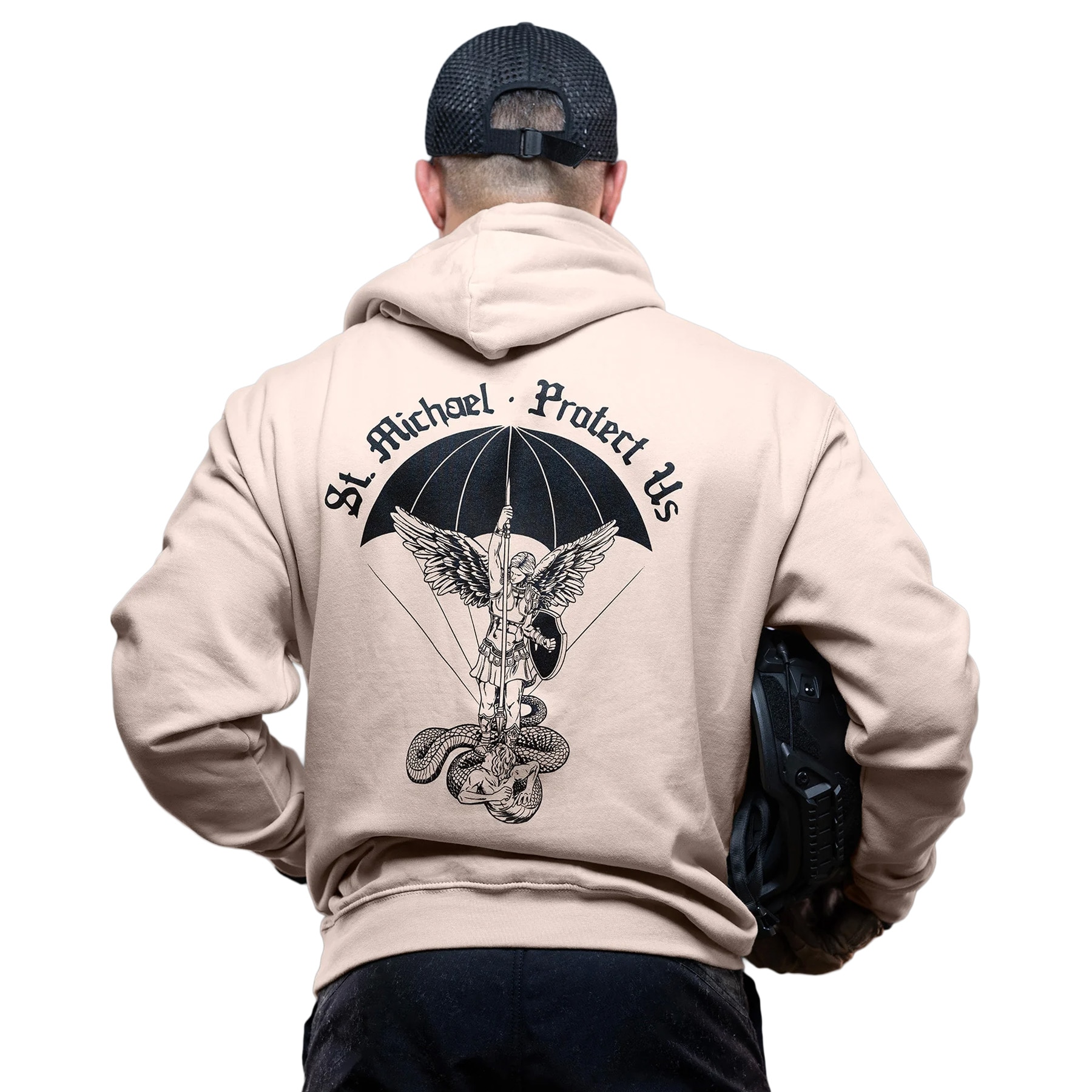 Brothers in Arms St. Michael Hoodie - Sand