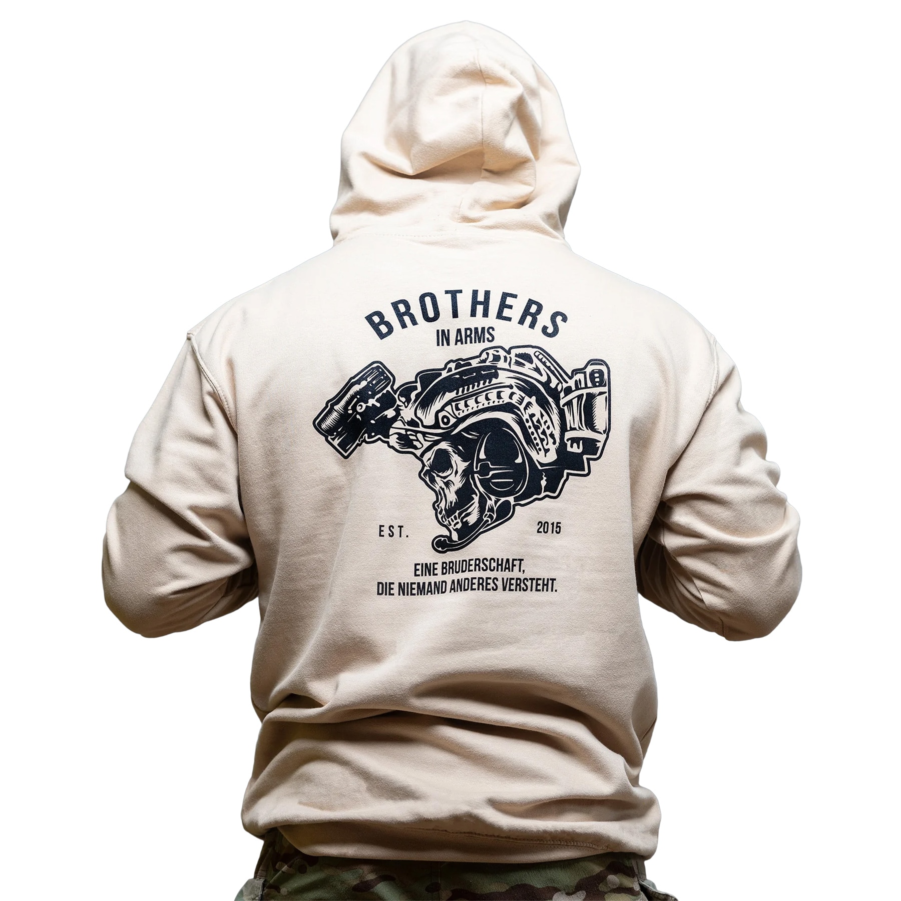 Brothers in Arms Team Hoodie Hoodie - Sand