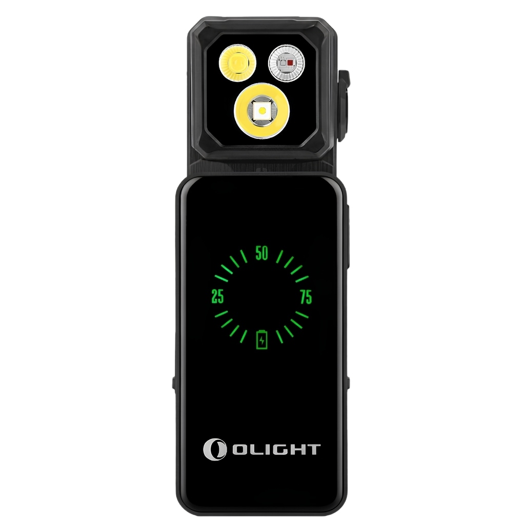 Olight Oclip 2 Ultra Premium Onyx Black Rechargeable Flashlight 580 Lumens