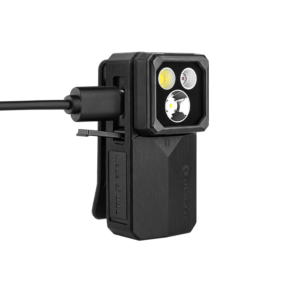 Olight Oclip 2 Ultra Premium Onyx Black Rechargeable Flashlight 580 Lumens