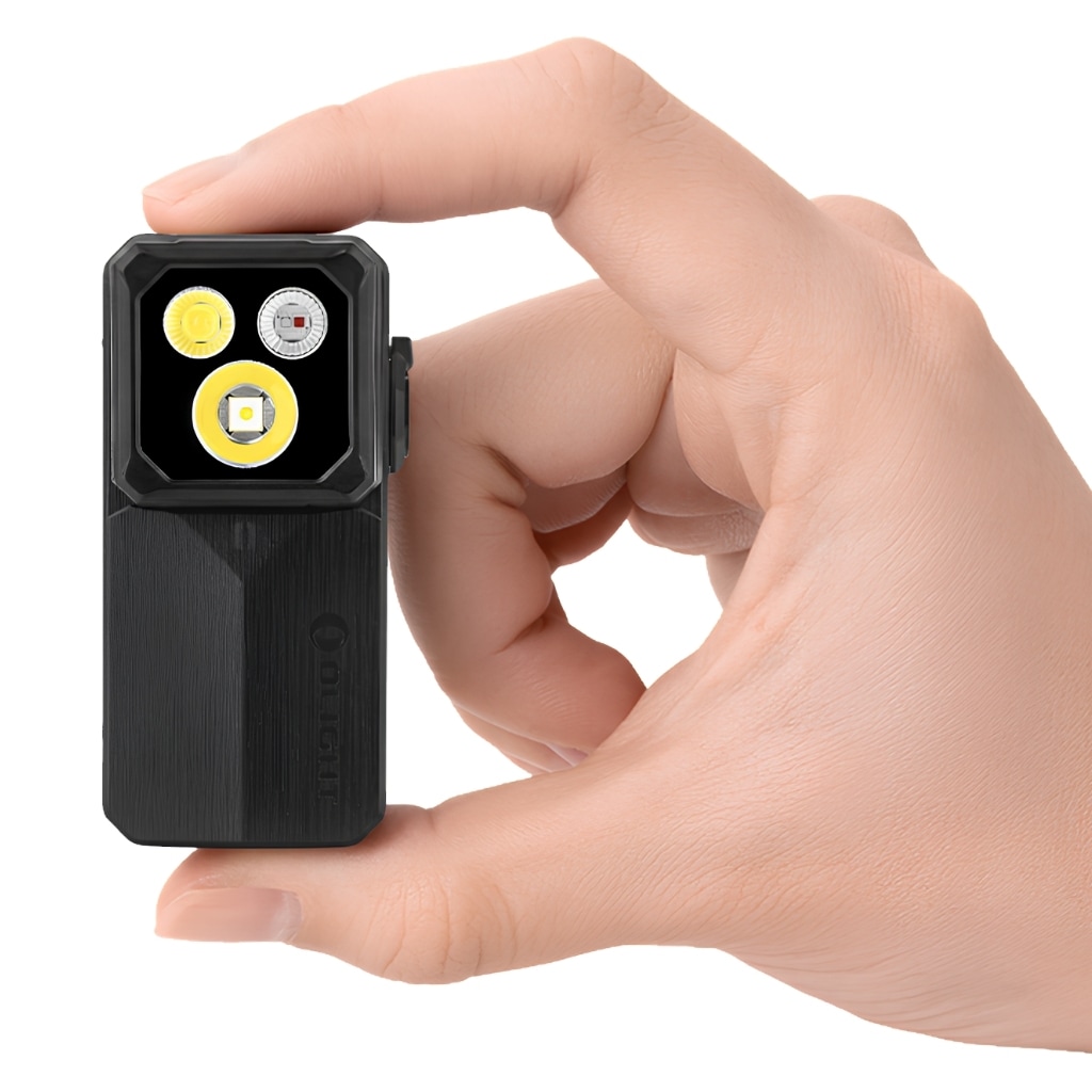Olight Oclip 2 Ultra Premium Onyx Black Rechargeable Flashlight 580 Lumens