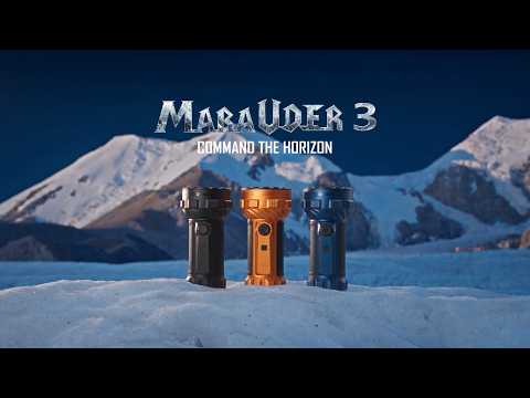 Olight Marauder 3 Rechargeable Flashlight with Power Bank Function 25000 Lumens, 1050 m Range - Black