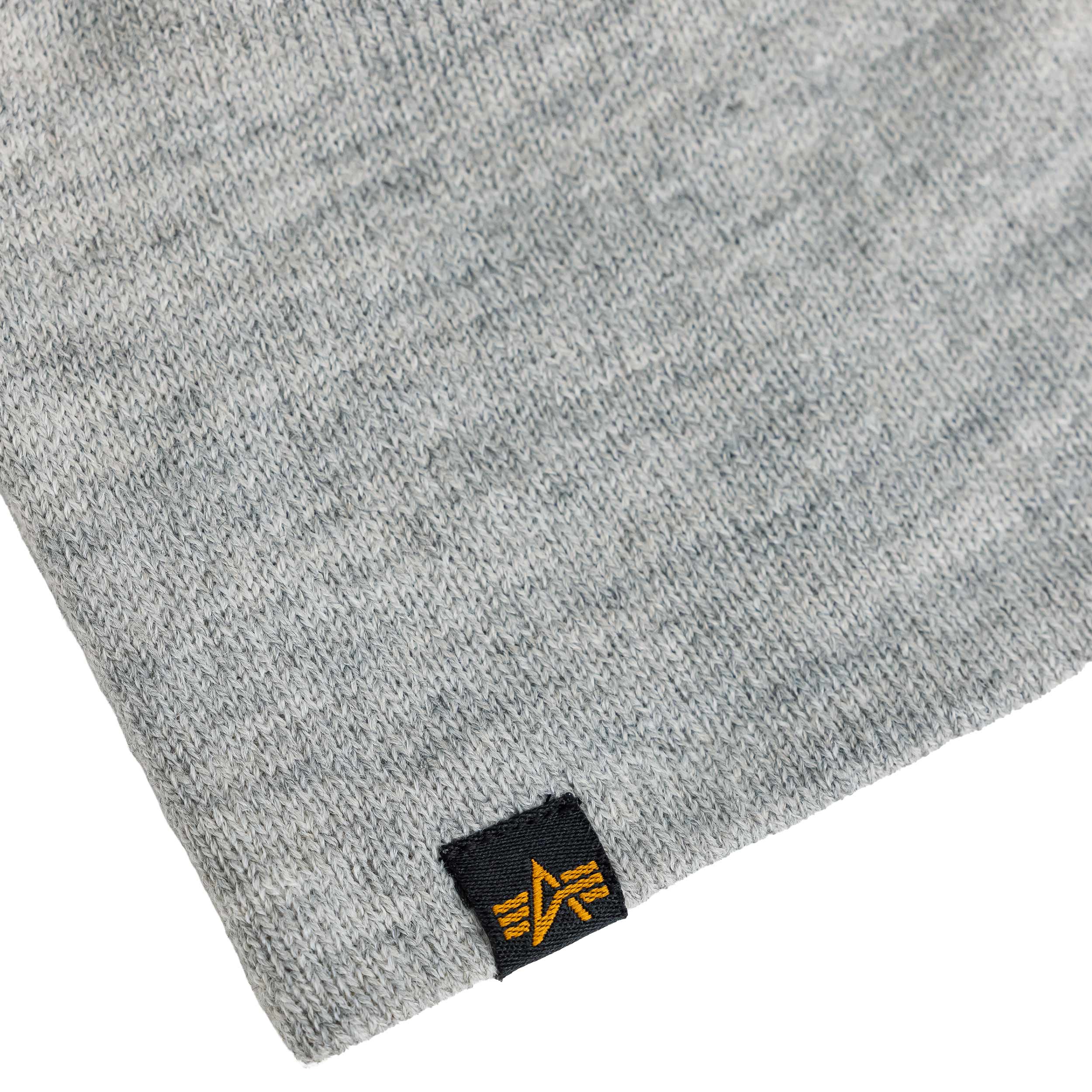 Alpha Industries Cone Beanie Hat - Grey Heather