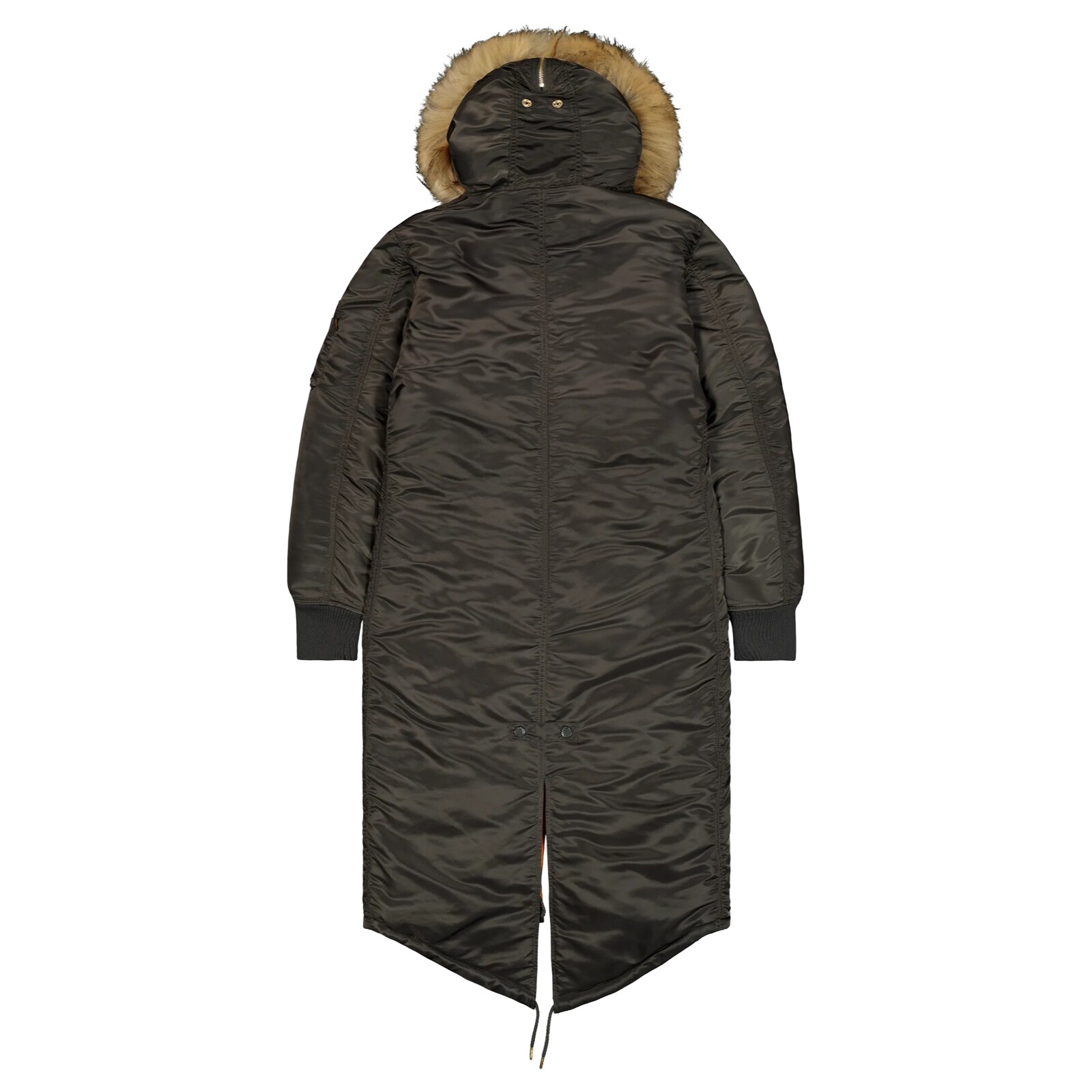 Alpha Industries Long Fishtail Women's Jacket - Black/Olive