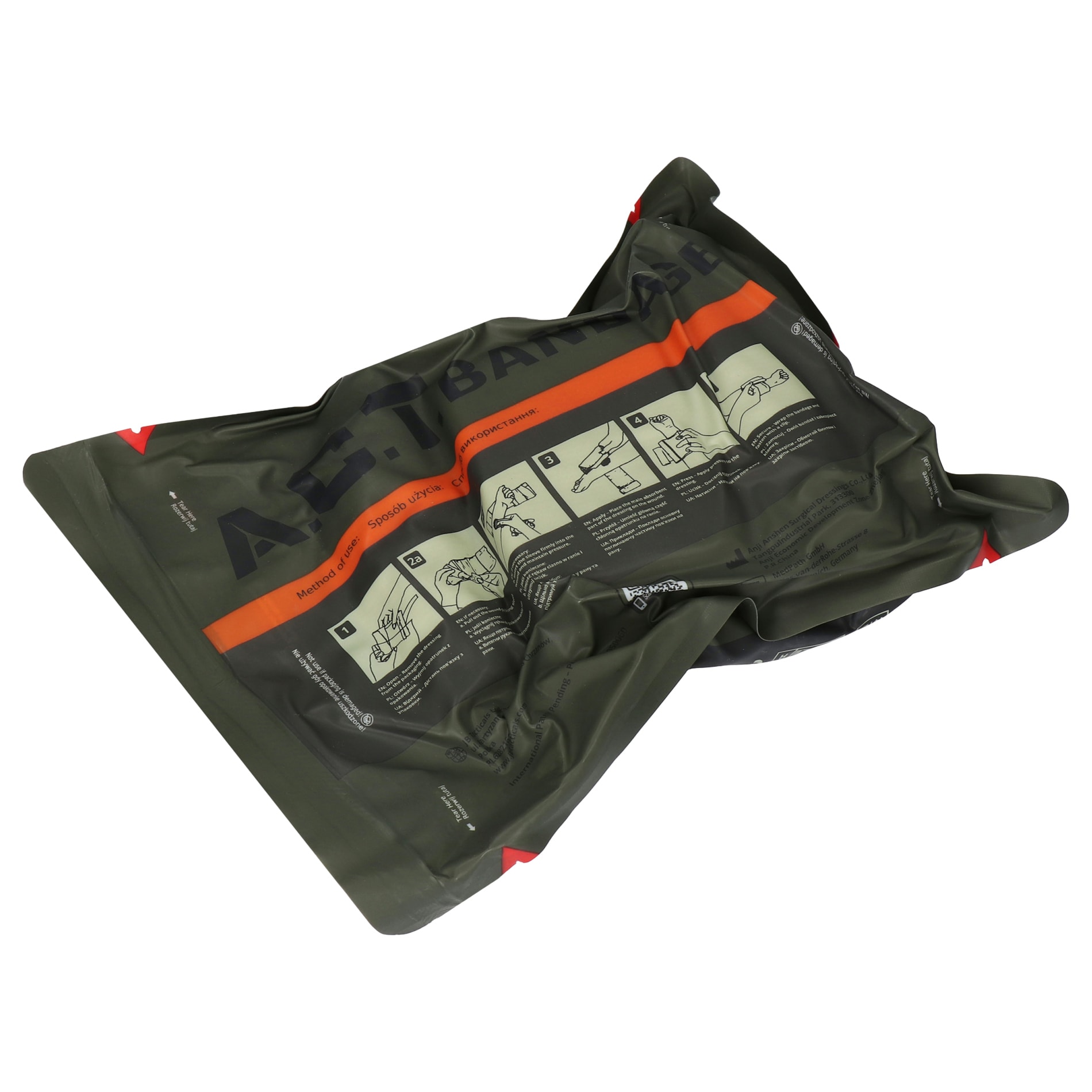 JB Tacticals A.C.T. Pressure Dressing with Active Compression 10 cm