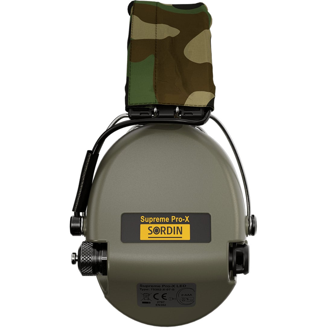 Sordin Supreme Pro-X LED Active Hearing Protectors - Green