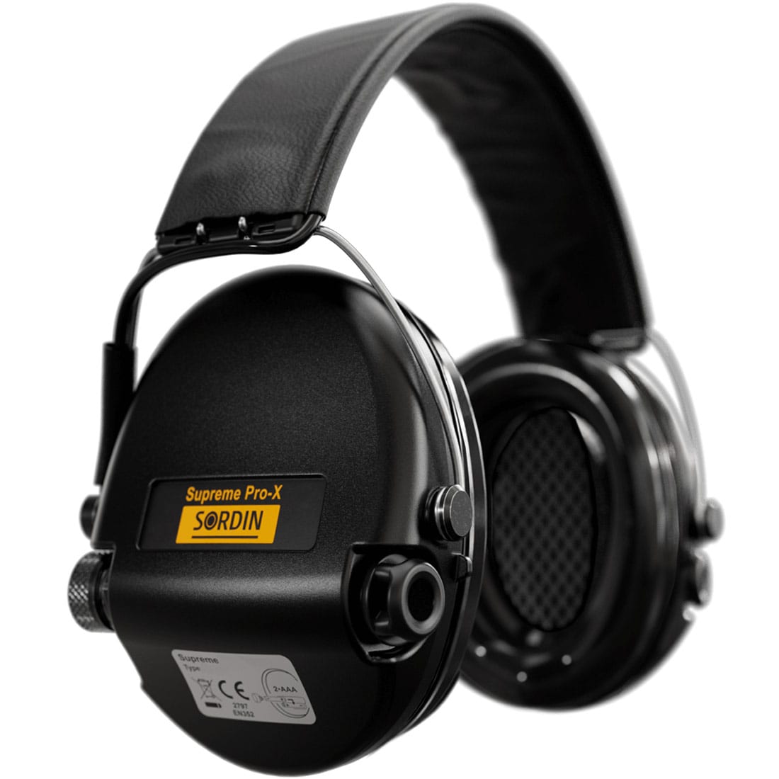 Sordin Supreme Pro-X LED Active Hearing Protectors - Black